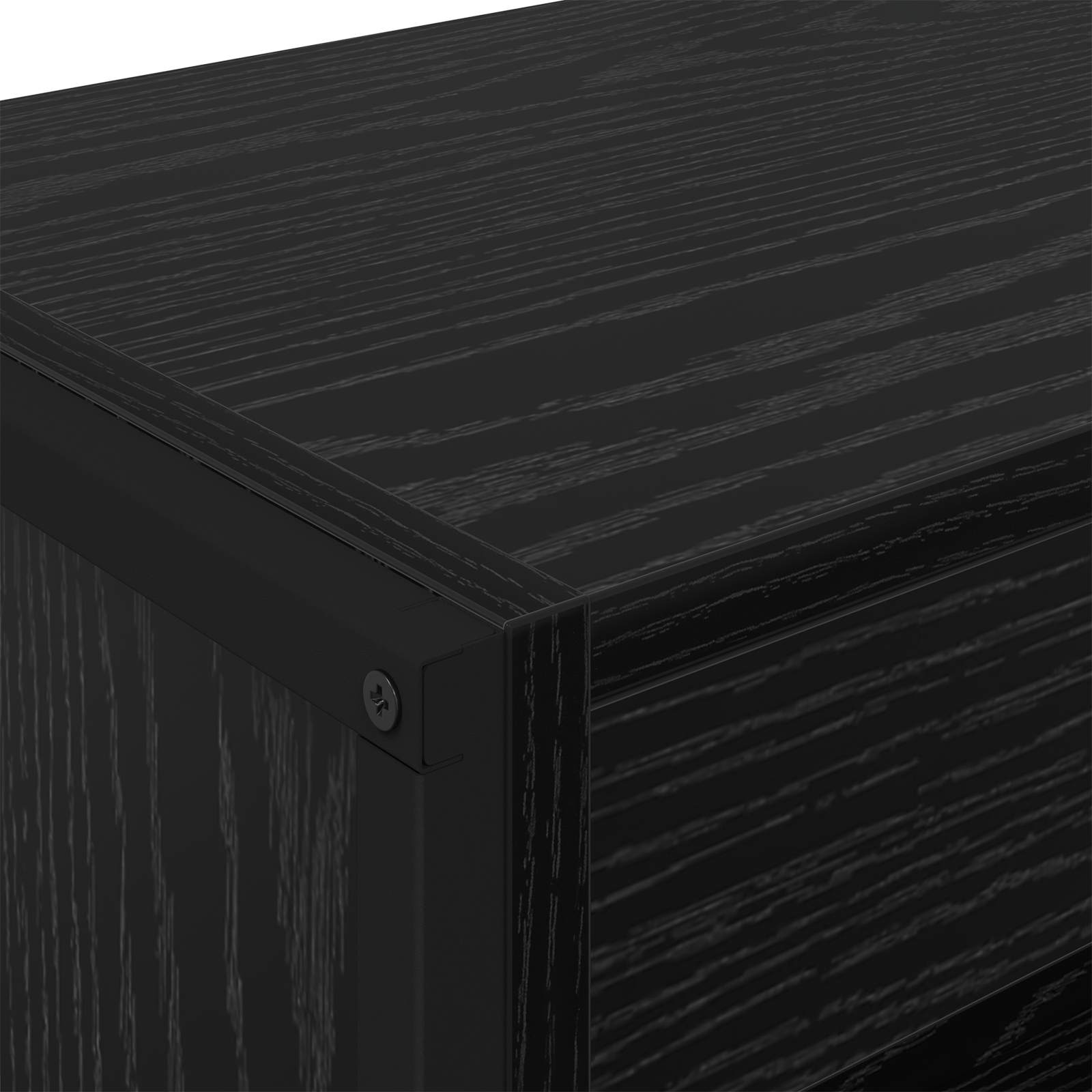 Ormarić za knjige 2 pcs Crni hrast 80 x 30 x 155 cm