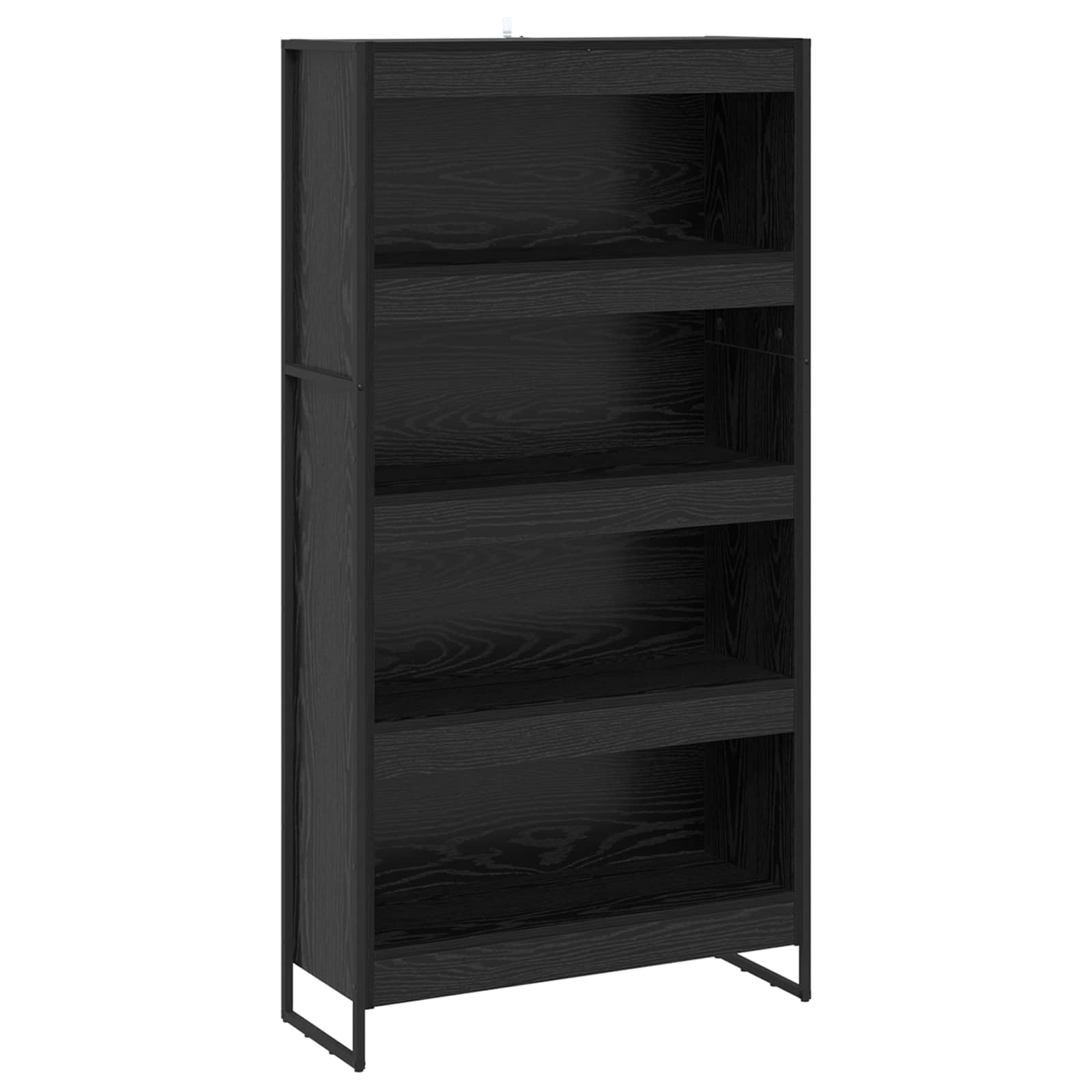 Ormarić za knjige 2 pcs Crni hrast 80 x 30 x 155 cm