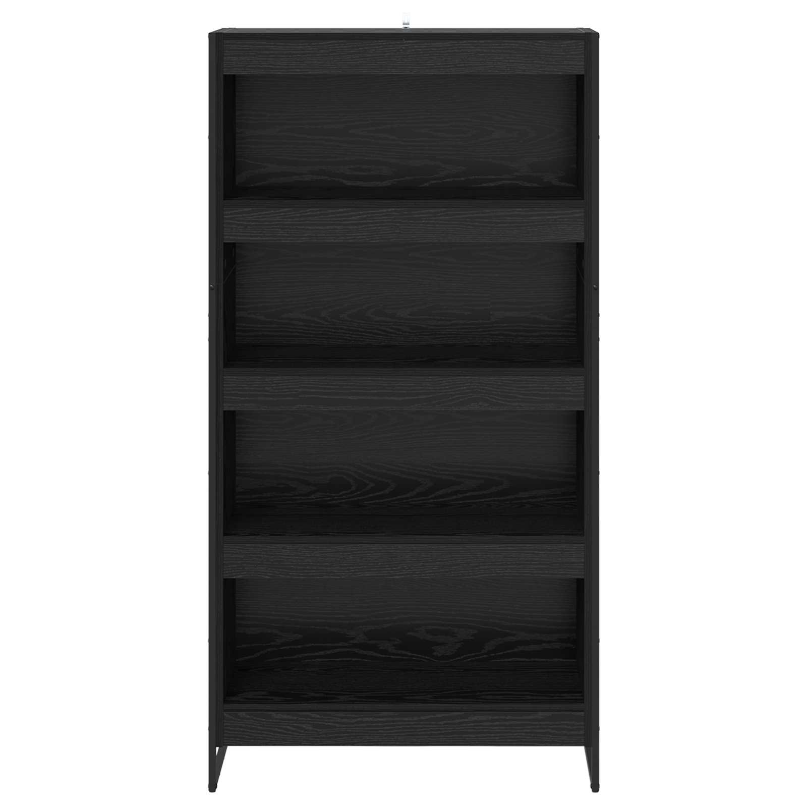 Ormarić za knjige 2 pcs Crni hrast 80 x 30 x 155 cm