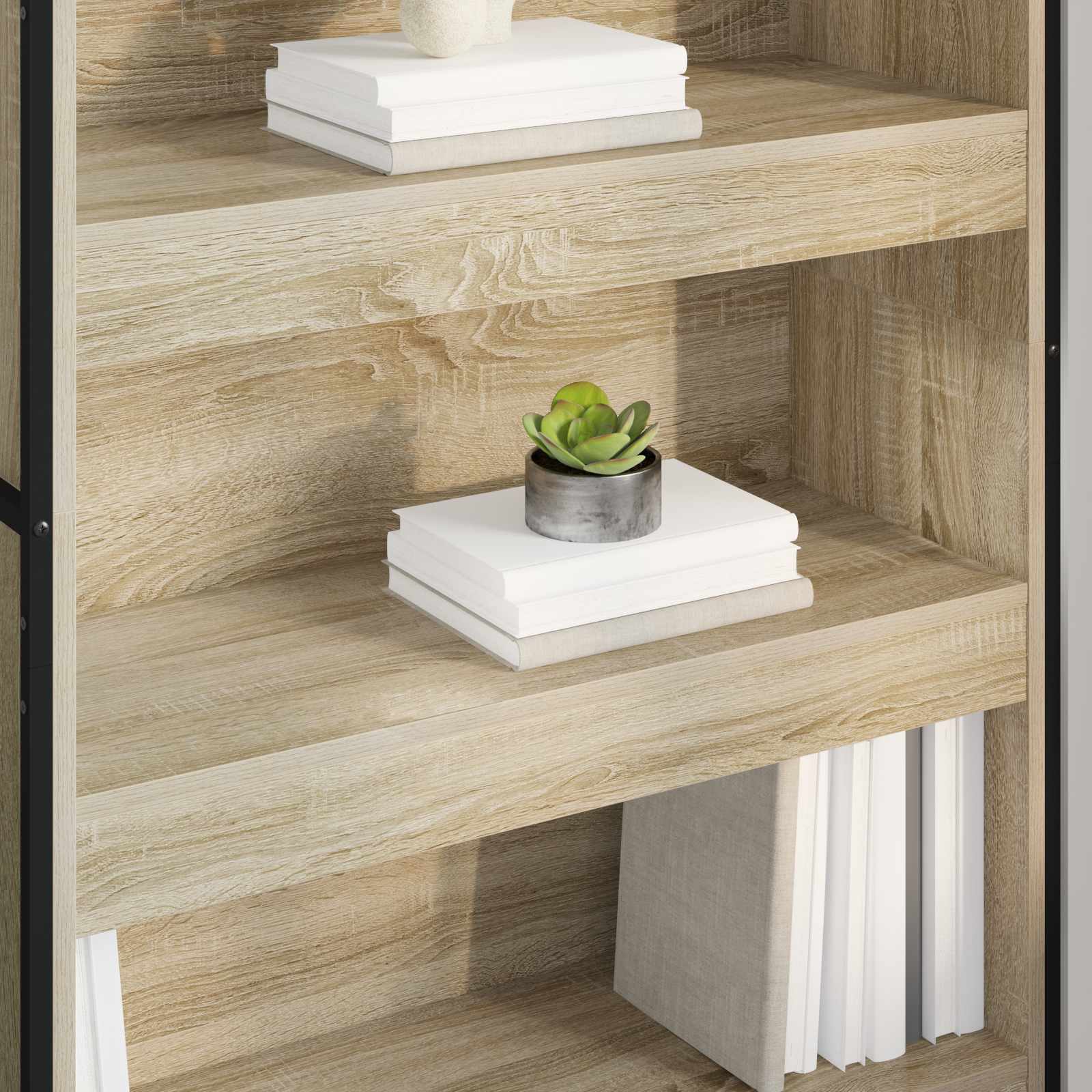 Ormarić za knjige 2 pcs Sonoma 80 x 30 x 155 cm