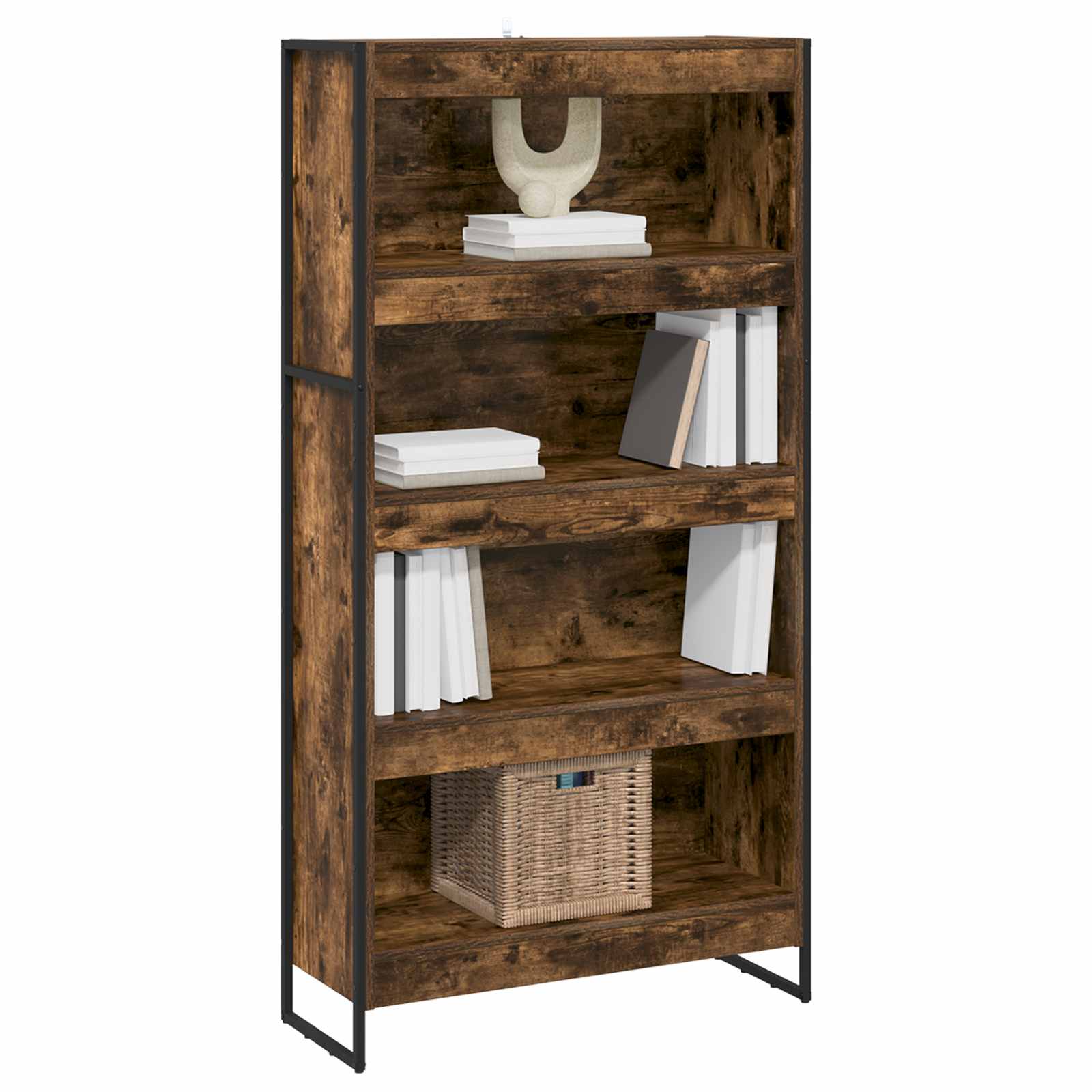 Ormarić za knjige 2 pcs Dimni hrast 80 x 30 x 155 cm