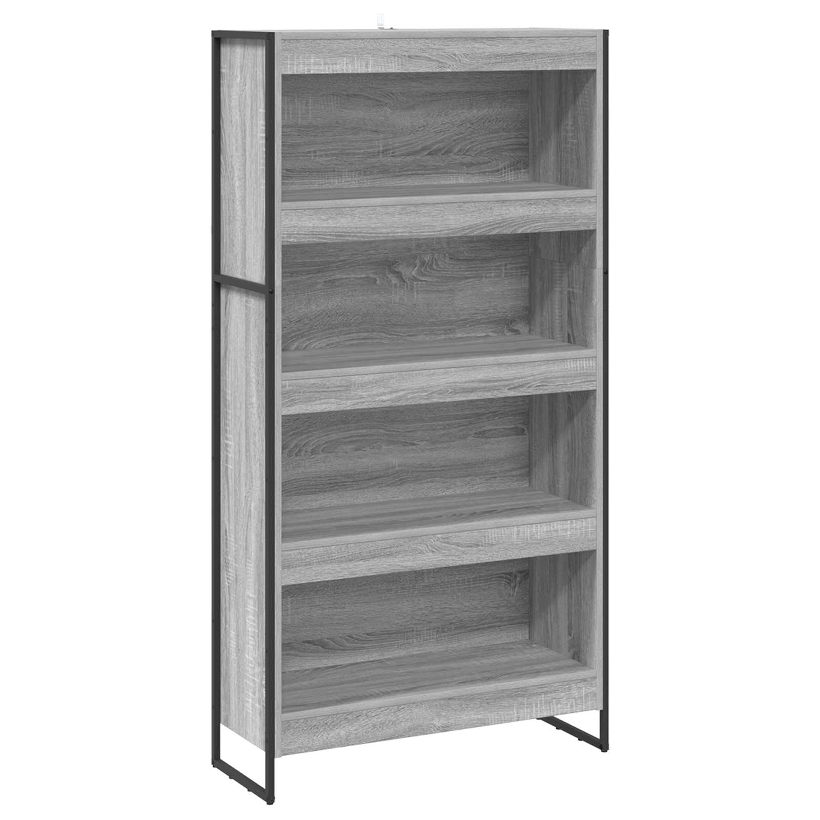 Ormarić za knjige 2 pcs Siva Sonoma 80 x 30 x 155 cm