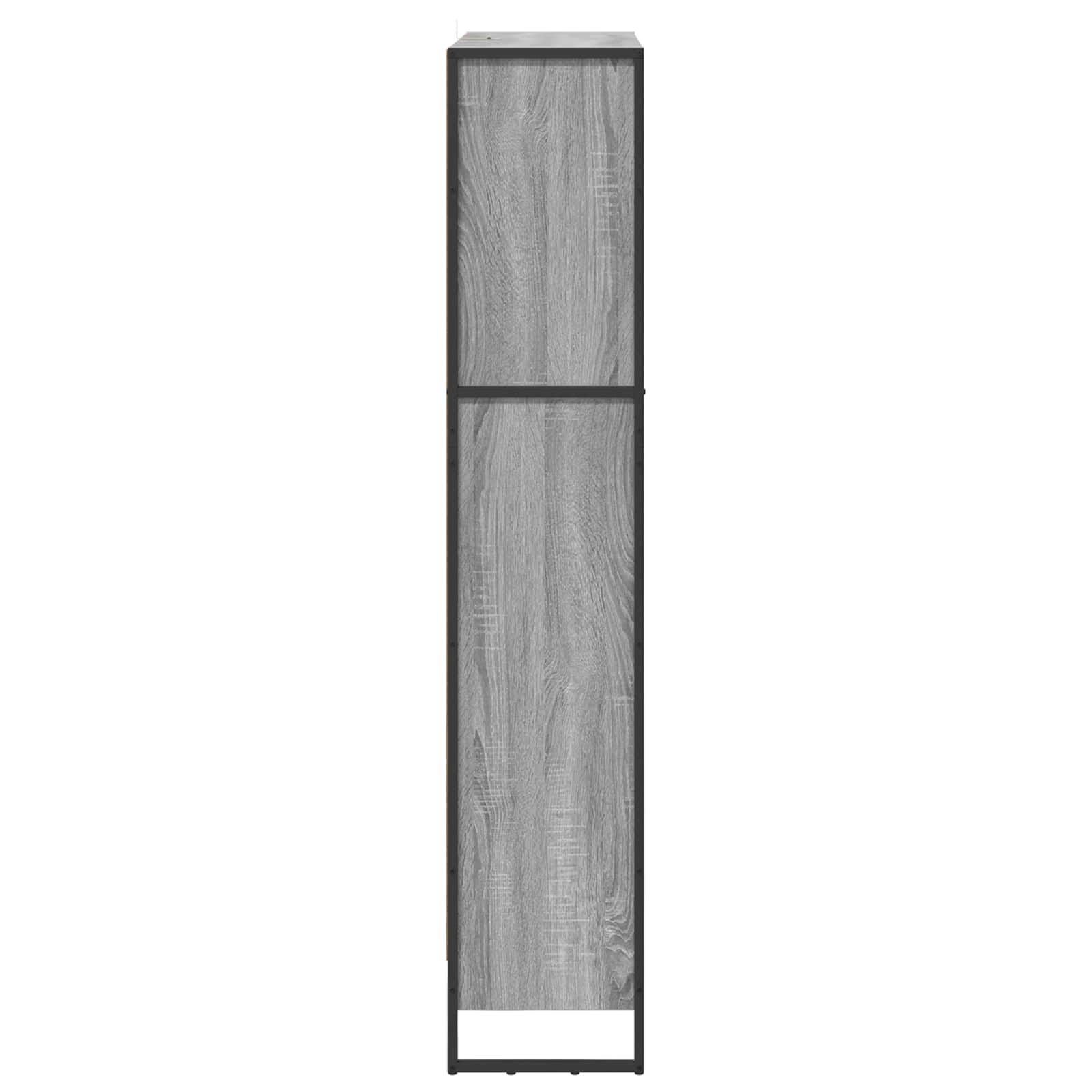 Ormarić za knjige 2 pcs Siva Sonoma 80 x 30 x 155 cm