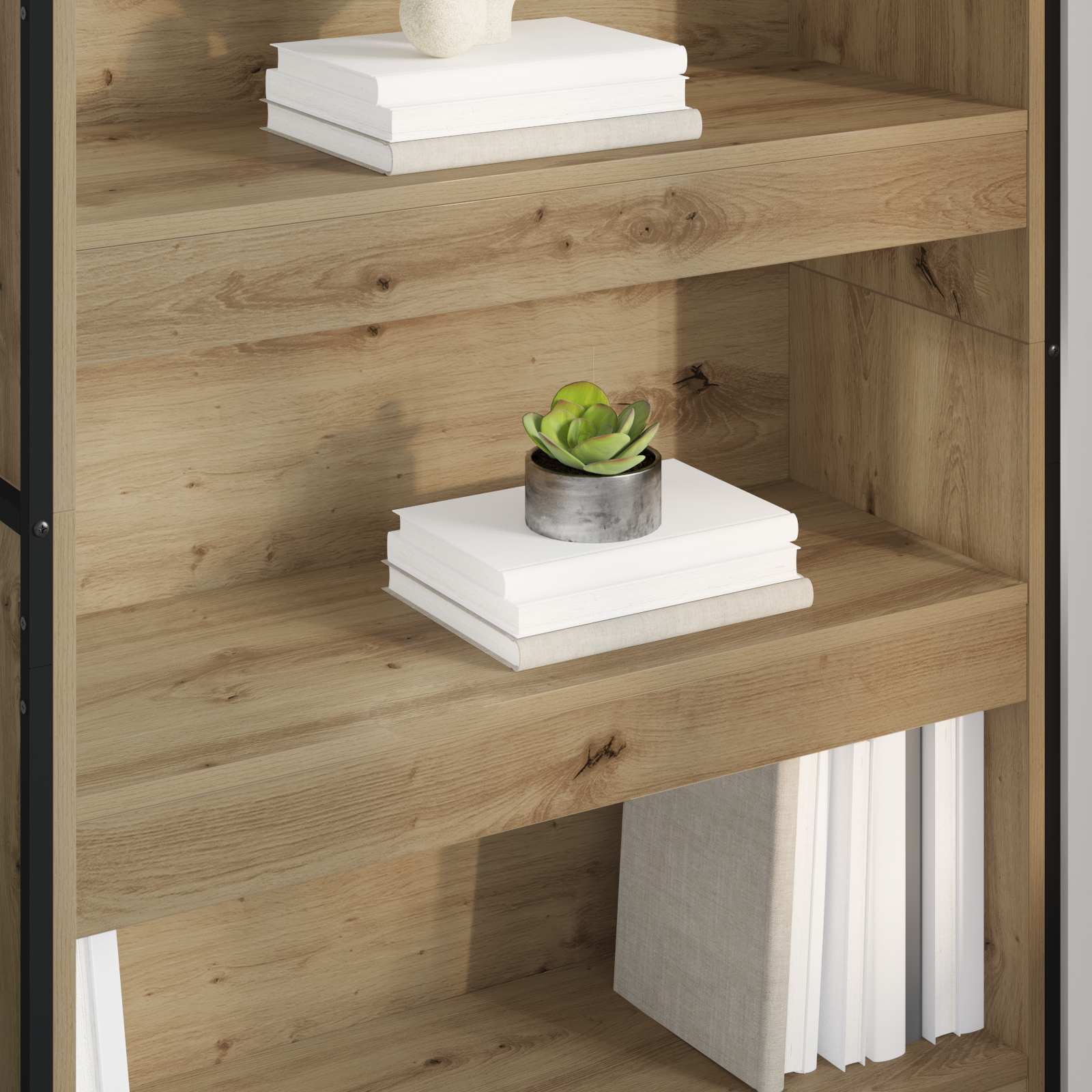 Ormarić za knjige 2 pcs Umjetnička hrastovina 80 x 30 x 155 cm