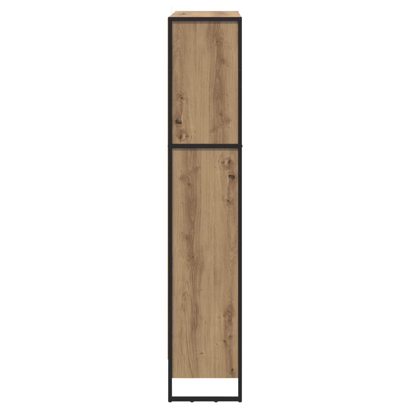 Ormarić za knjige 2 pcs Umjetnička hrastovina 80 x 30 x 155 cm