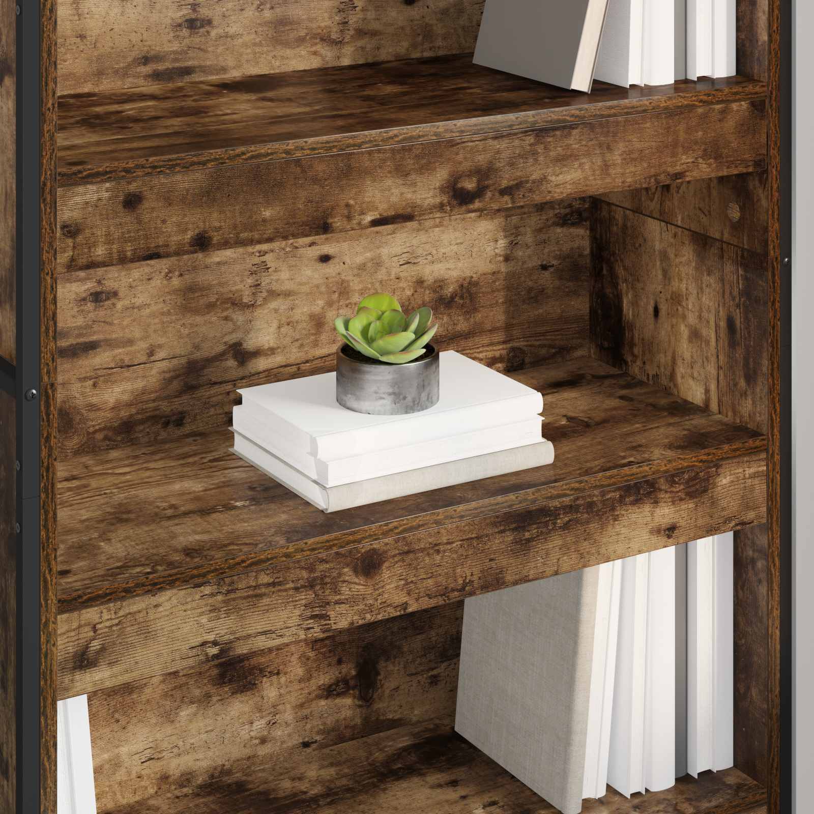 Ormarić za knjige 2 pcs Dimni hrast 80 x 30 x 189,5 cm