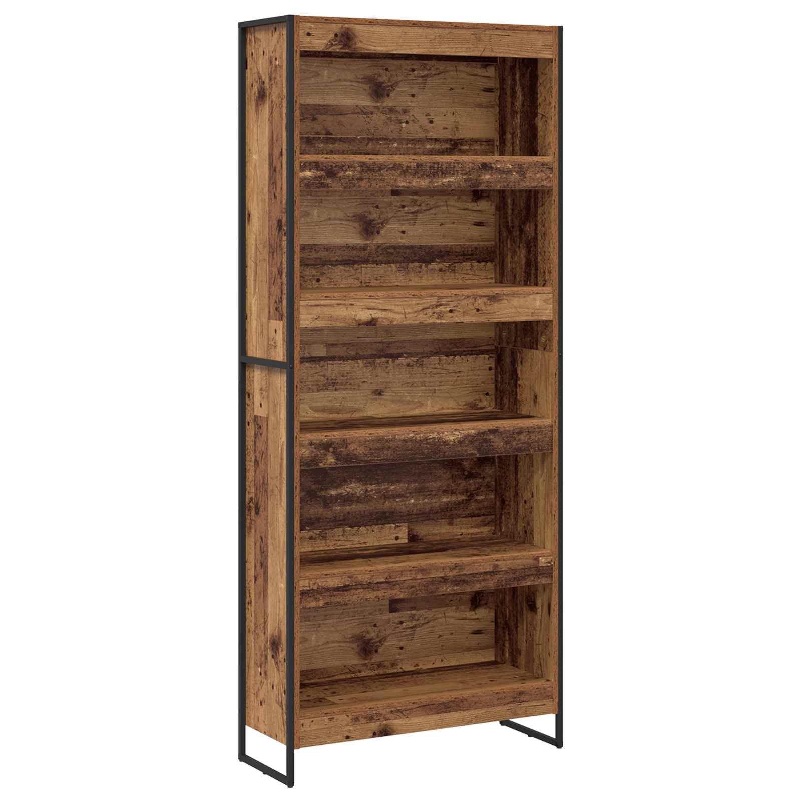 Ormarić za knjige 2 pcs Staro drvo 80 x 30 x 189,5 cm