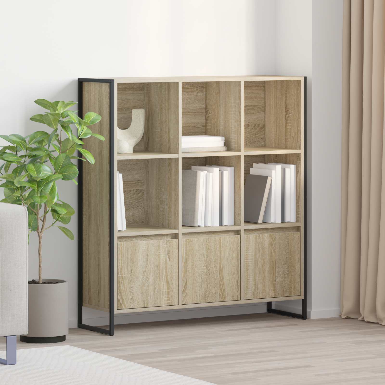 Ormarić za knjige 2 pcs Sonoma 99,5 x 30 x 108 cm