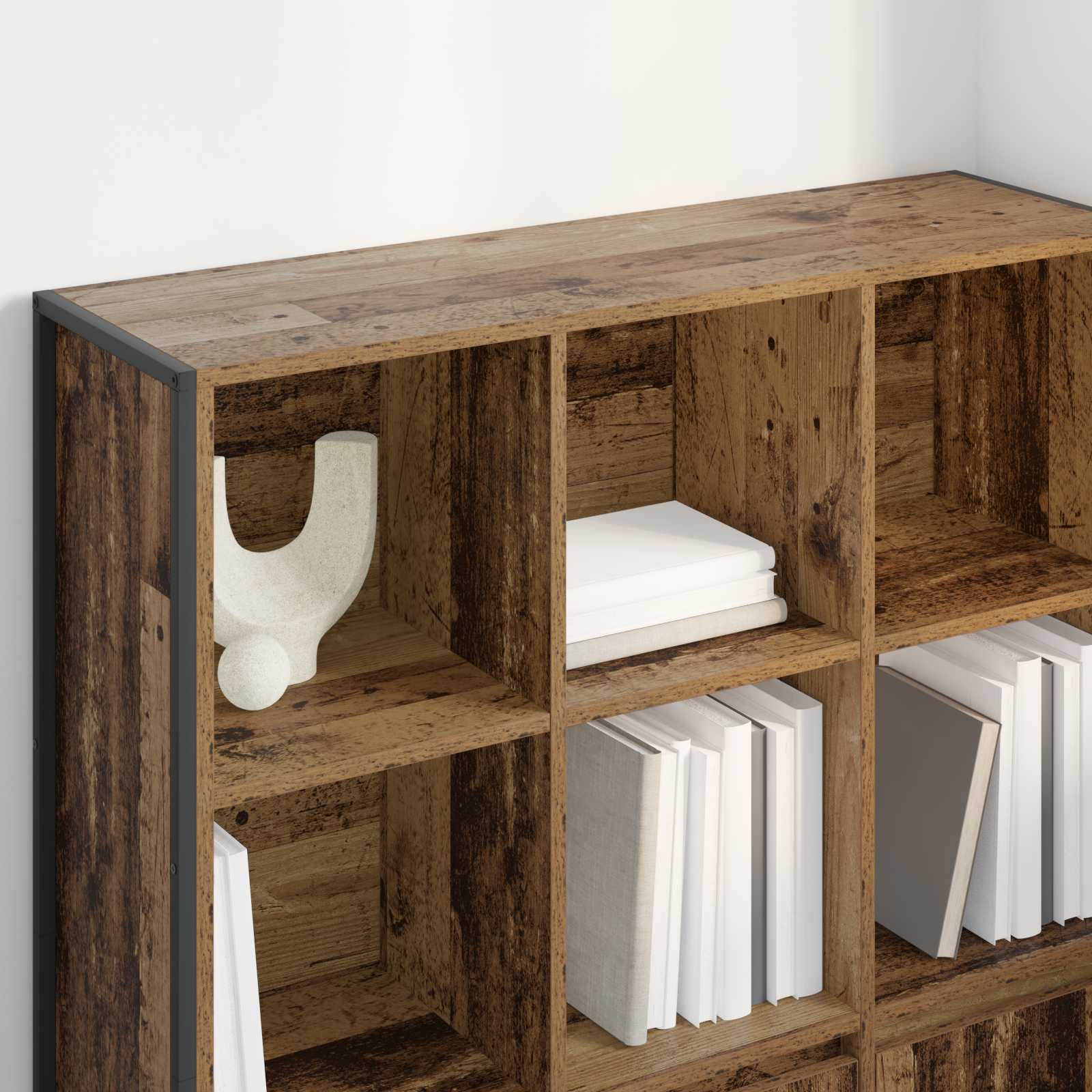 Ormarić za knjige 2 pcs Staro drvo 99,5 x 30 x 108 cm