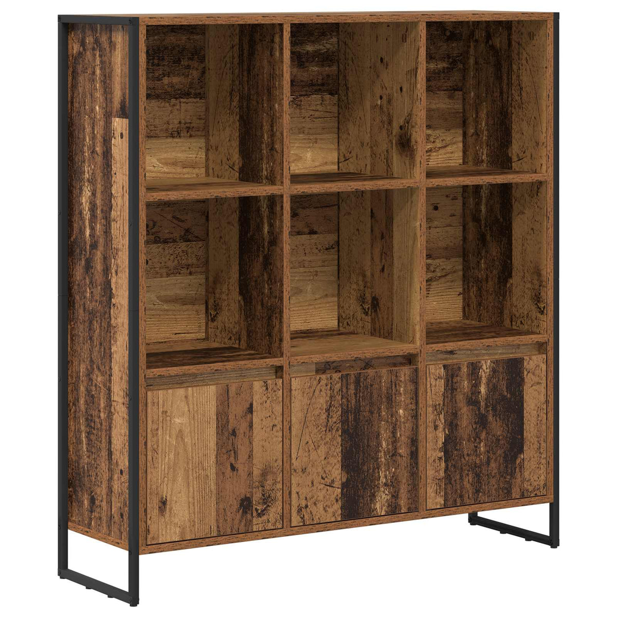 Ormarić za knjige 2 pcs Staro drvo 99,5 x 30 x 108 cm