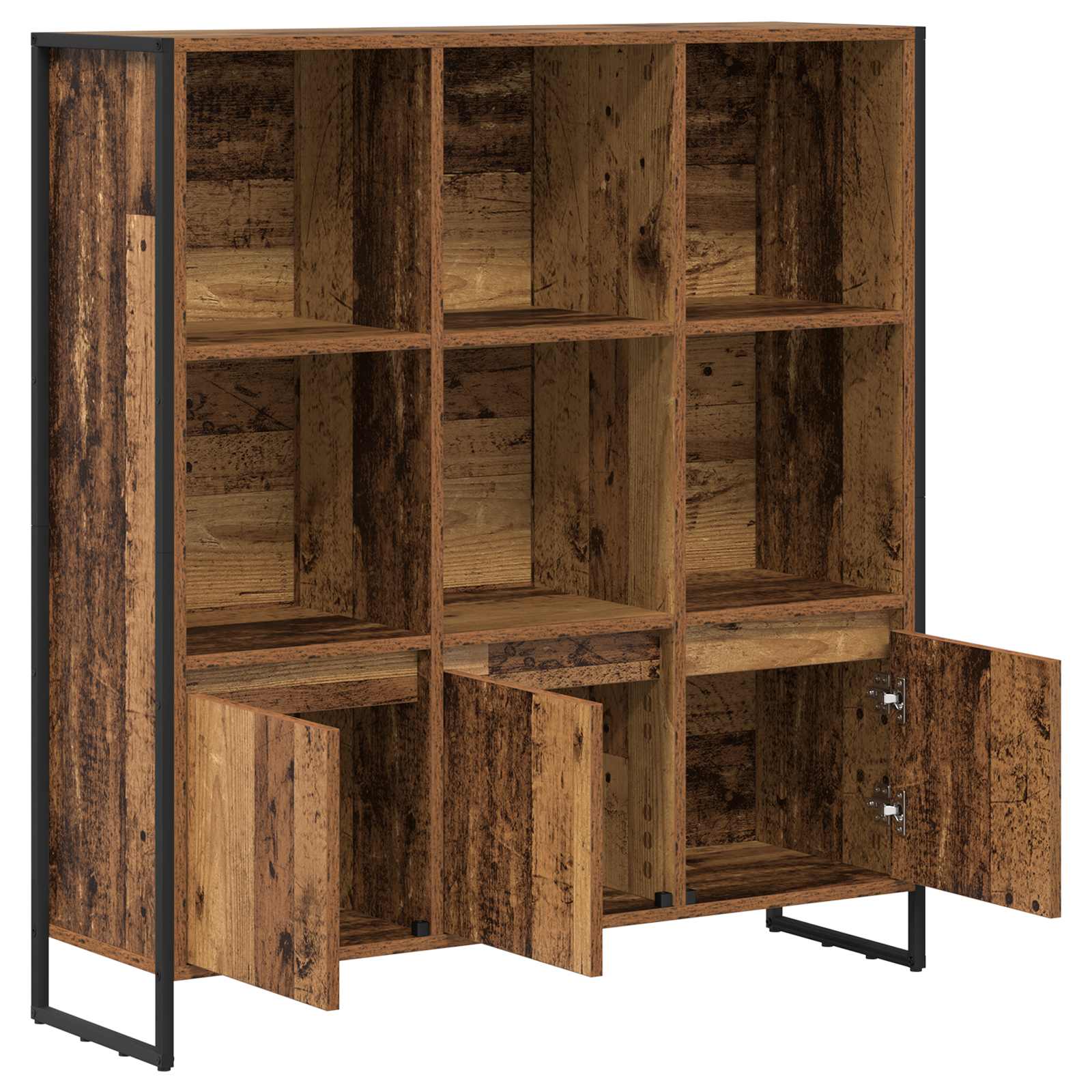 Ormarić za knjige 2 pcs Staro drvo 99,5 x 30 x 108 cm
