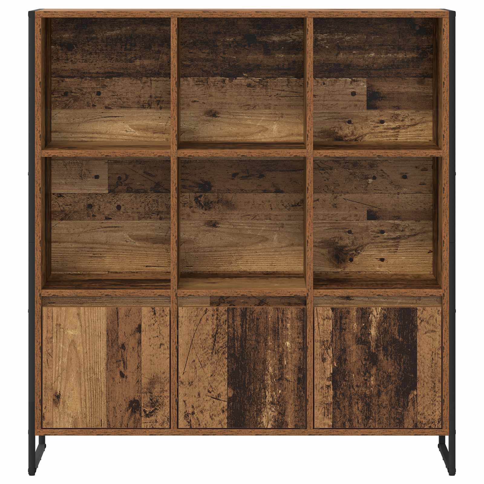 Ormarić za knjige 2 pcs Staro drvo 99,5 x 30 x 108 cm