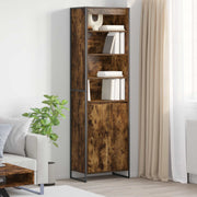 Visoki ormari Dimni hrast 60 x 36 x 200 cm Konstruirano drvo