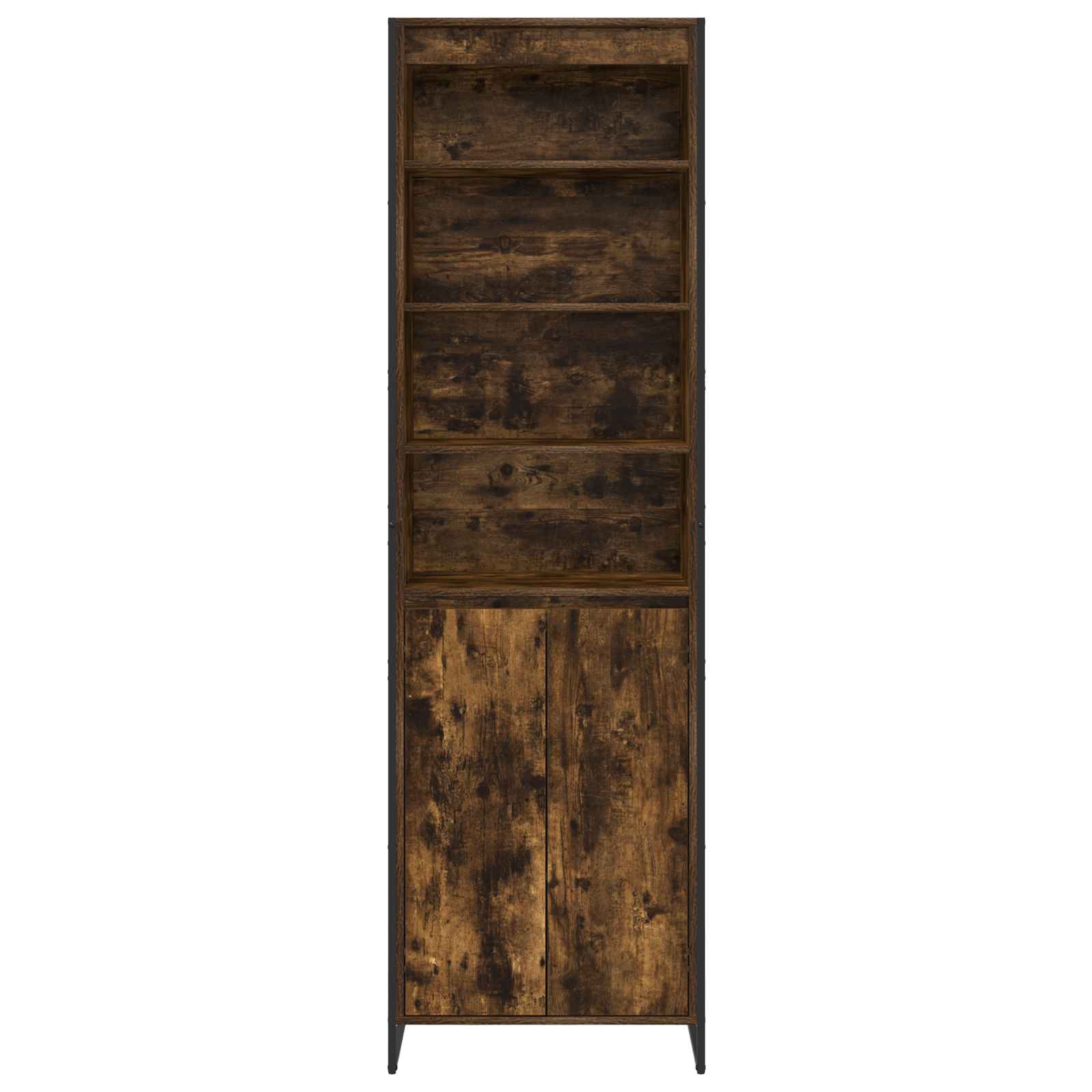 Visoki ormari Dimni hrast 60 x 36 x 200 cm Konstruirano drvo