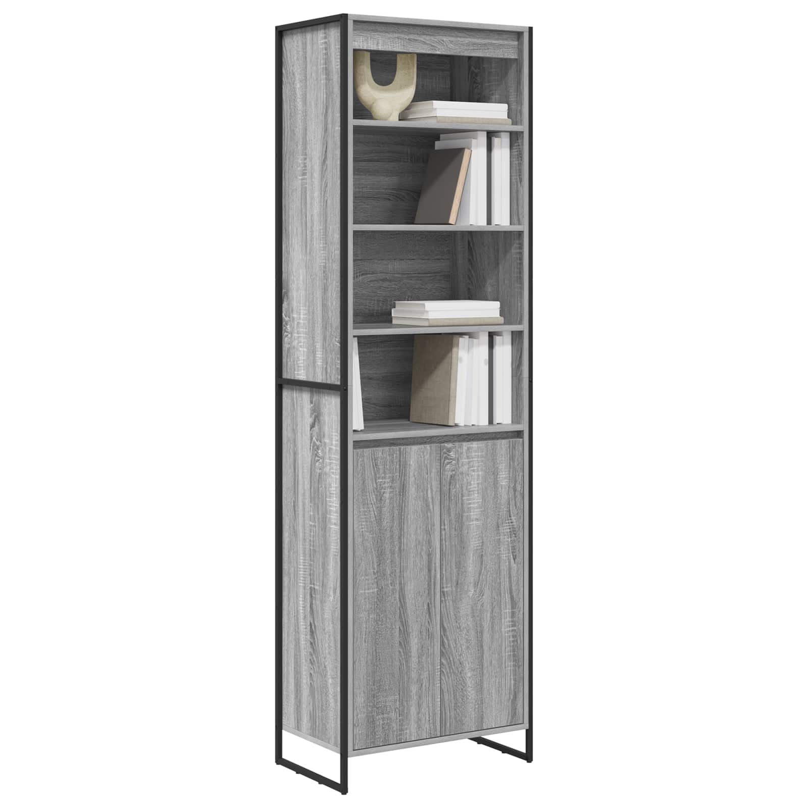 Visoki ormari Siva Sonoma 60 x 36 x 200 cm Konstruirano drvo