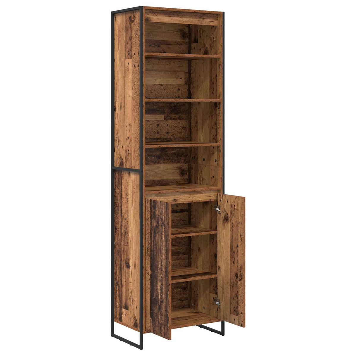 Visoki ormari Staro drvo 60 x 36 x 200 cm Konstruirano drvo