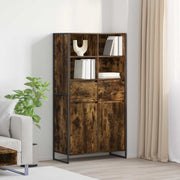 Kreveta 2 pcs Dimni hrast 81 x 36 x 150.5 cm Konstruirano drvo