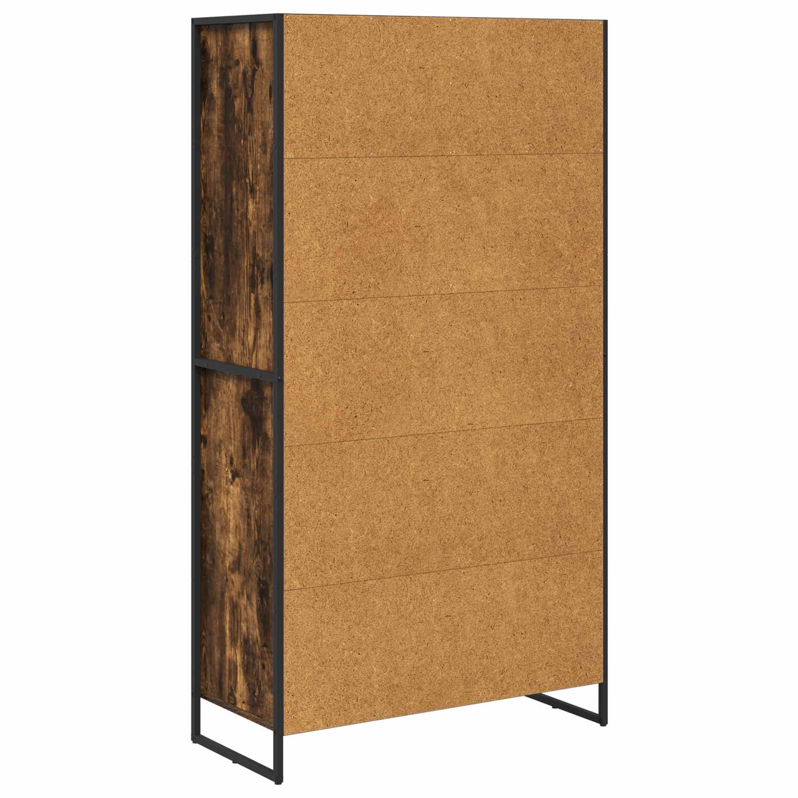 Kreveta 2 pcs Dimni hrast 81 x 36 x 150.5 cm Konstruirano drvo