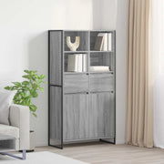 Kreveta 2 pcs Siva Sonoma 81 x 36 x 150.5 cm Konstruirano drvo