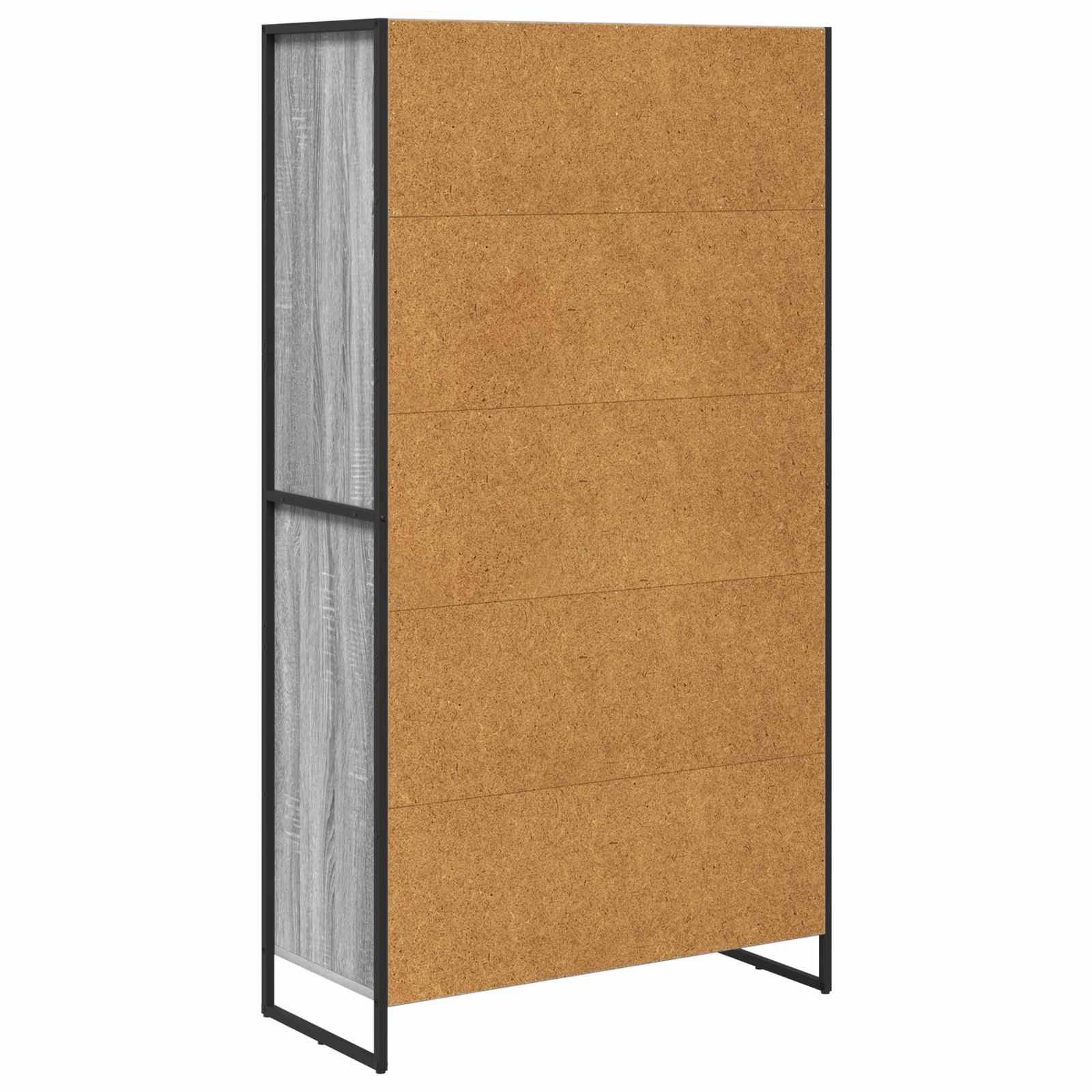 Kreveta 2 pcs Siva Sonoma 81 x 36 x 150.5 cm Konstruirano drvo