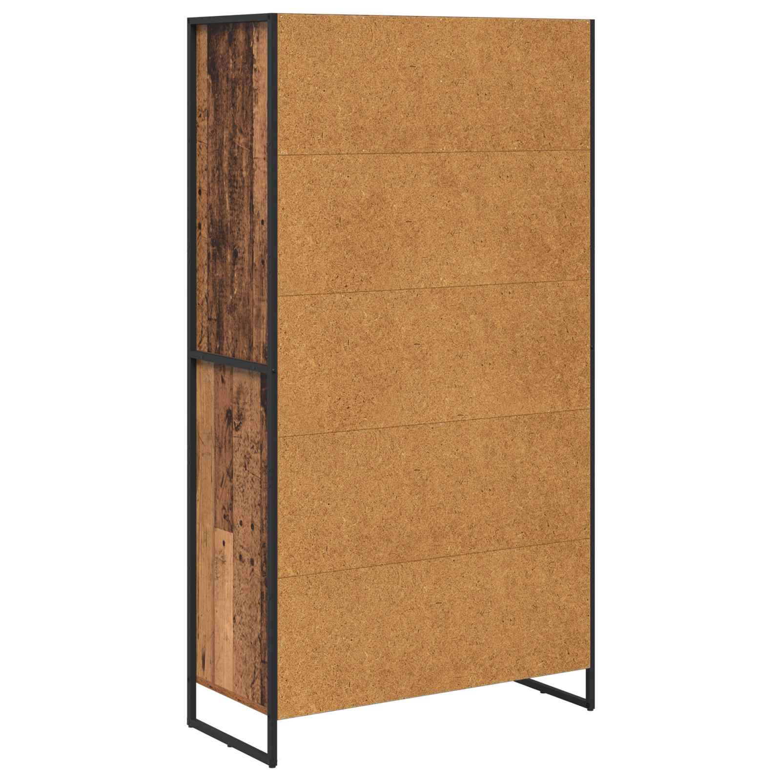 Kreveta 2 pcs Staro drvo 81 x 36 x 150.5 cm Konstruirano drvo