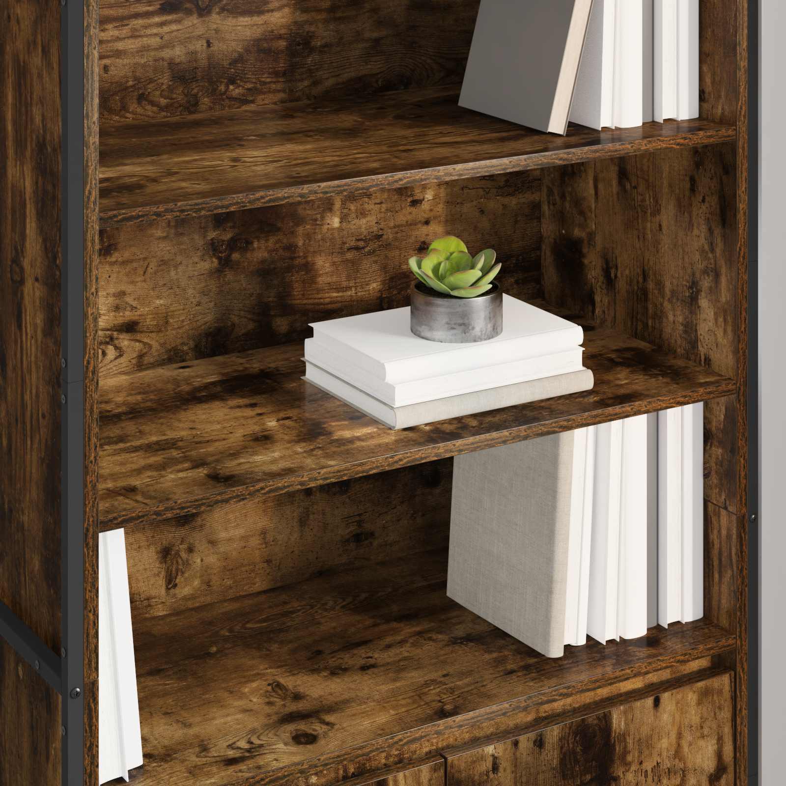 Visoki ormari Dimni hrast 79 x 36 x 200 cm Konstruirano drvo
