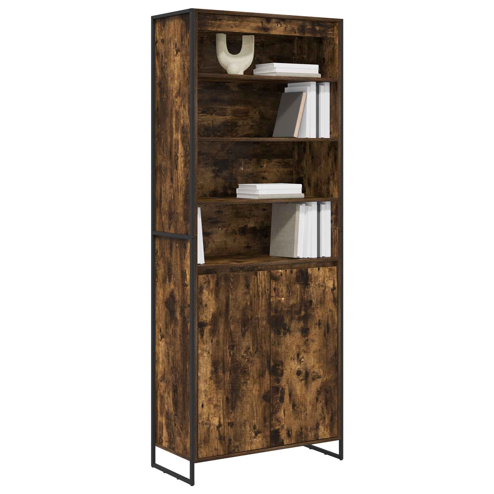Visoki ormari Dimni hrast 79 x 36 x 200 cm Konstruirano drvo