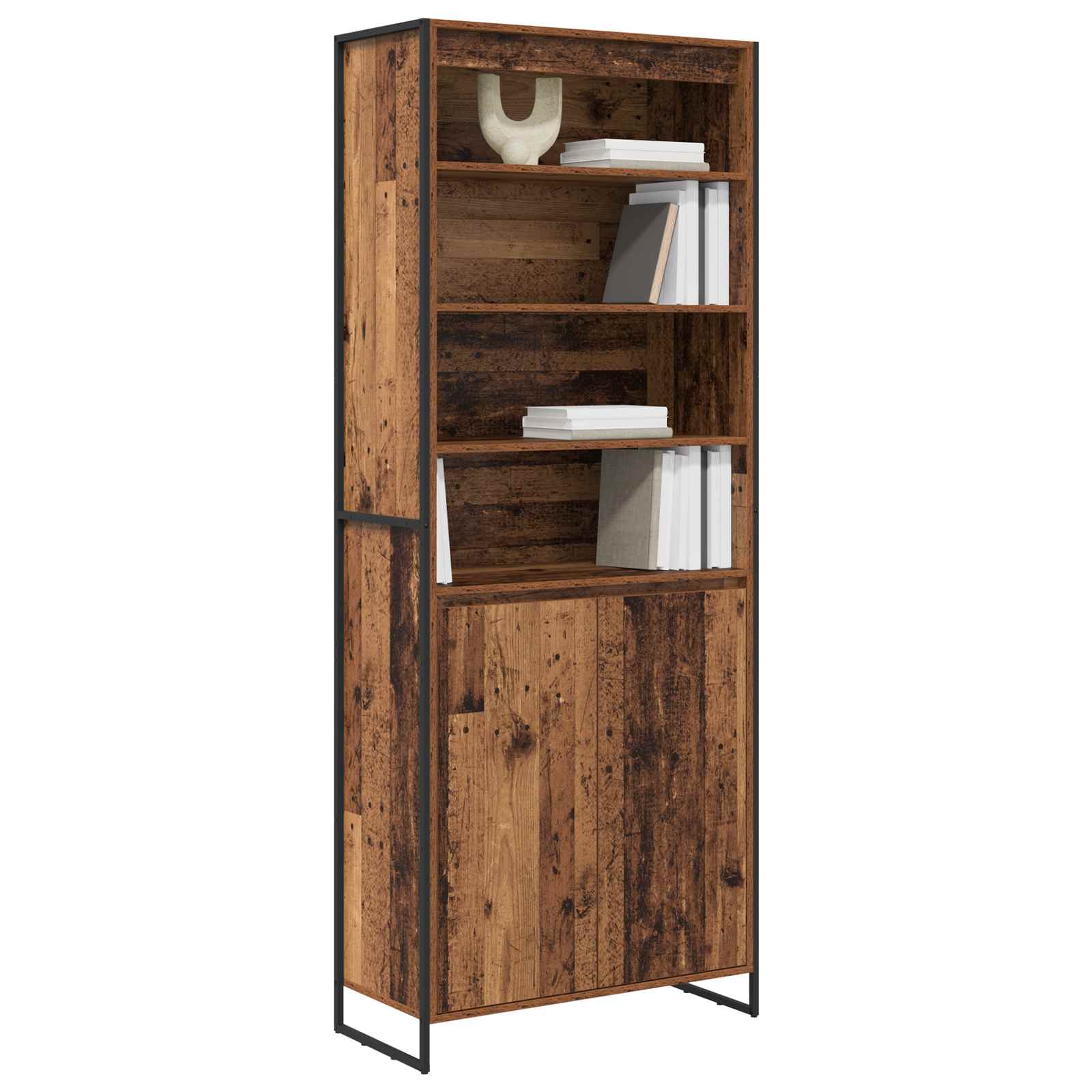 Visoki ormari Staro drvo 79 x 36 x 200 cm Konstruirano drvo