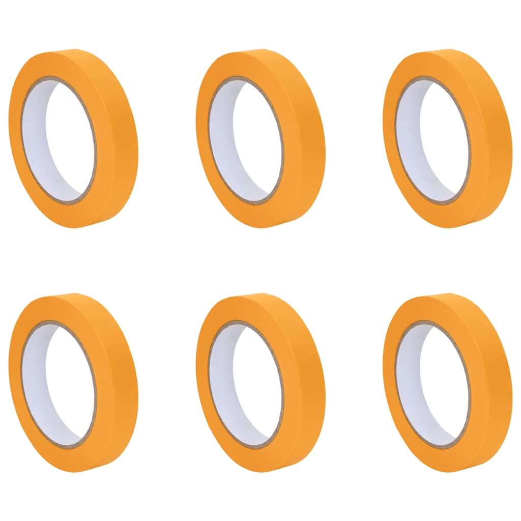 Trake za maskiranje slikara 6 pcs Žuta 19mm x 50m Papir