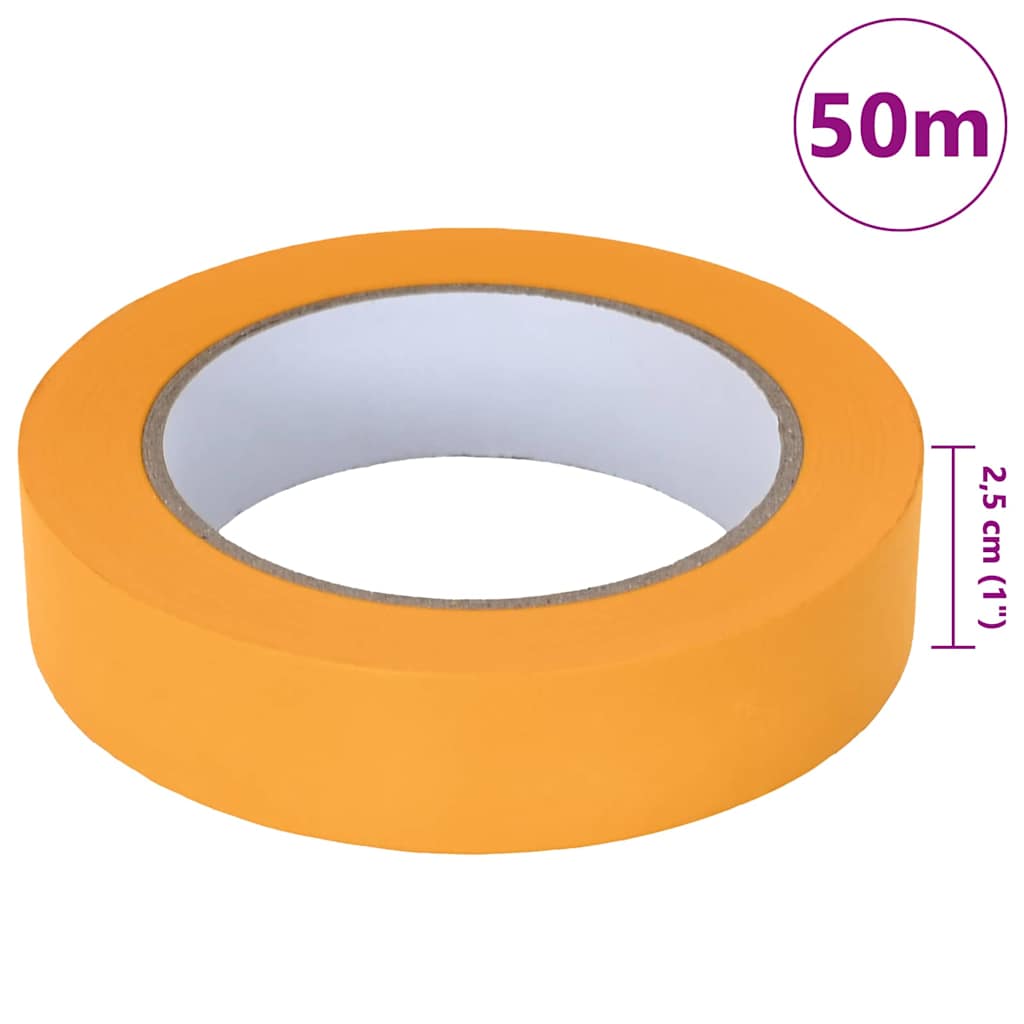 Trake za maskiranje slikara 24 pcs Žuta 25mm x 50m Papir