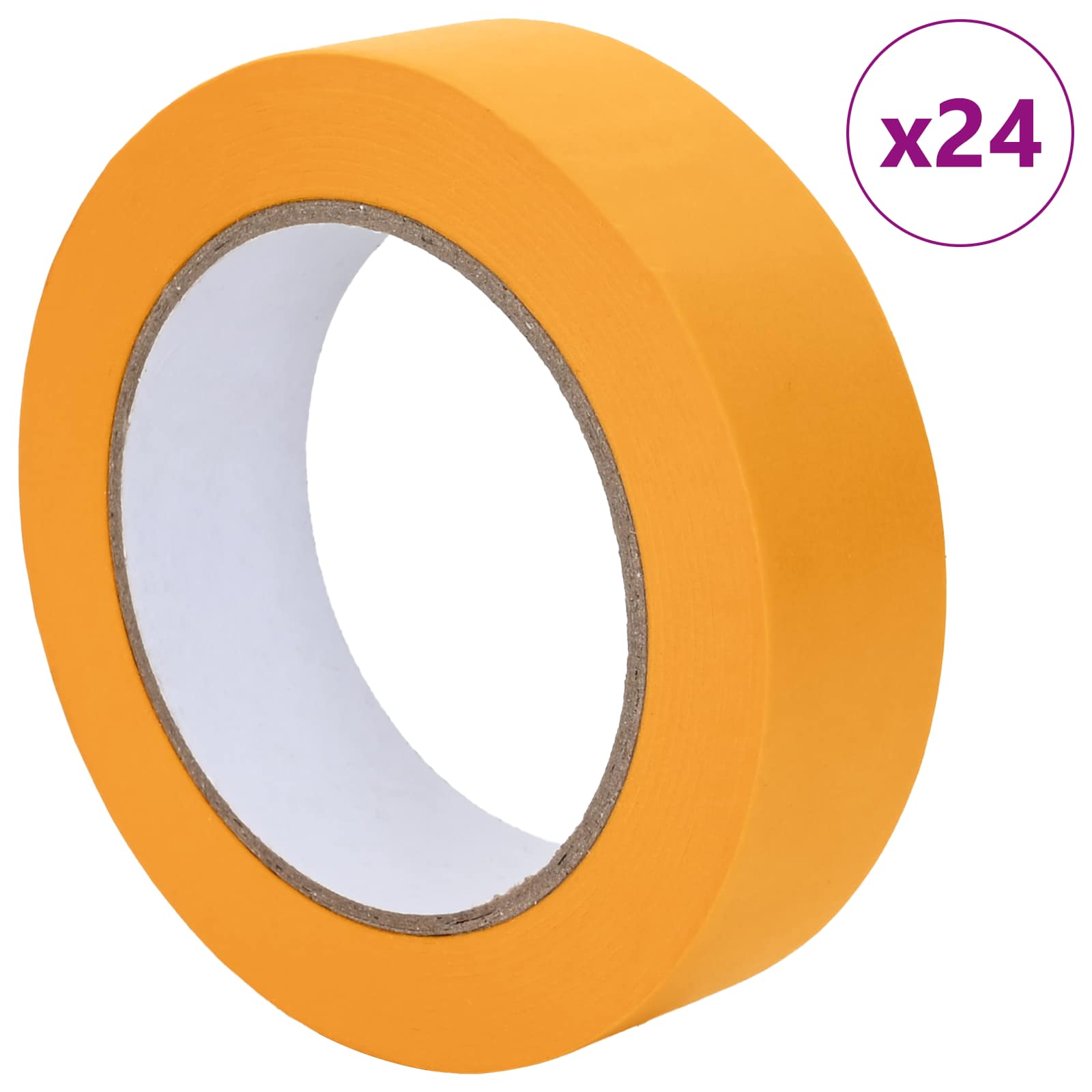 Trake za maskiranje slikara 24 pcs Žuta 25mm x 50m Papir
