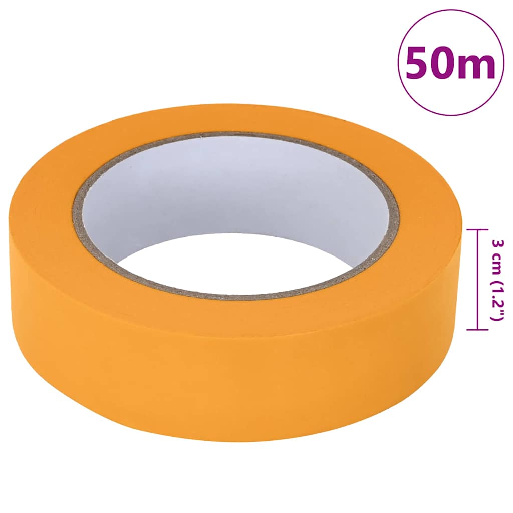 Trake za maskiranje slikara 50 pcs Žuta 30mm x 50m Papir