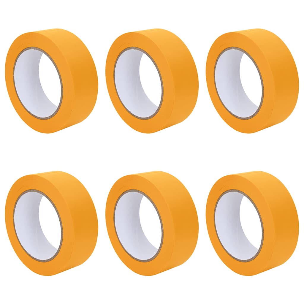 Trake za maskiranje slikara 6 pcs Žuta 38mm x 50m Papir