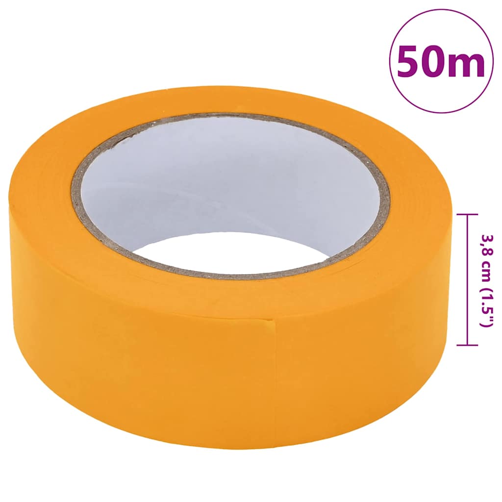 Trake za maskiranje slikara 6 pcs Žuta 38mm x 50m Papir