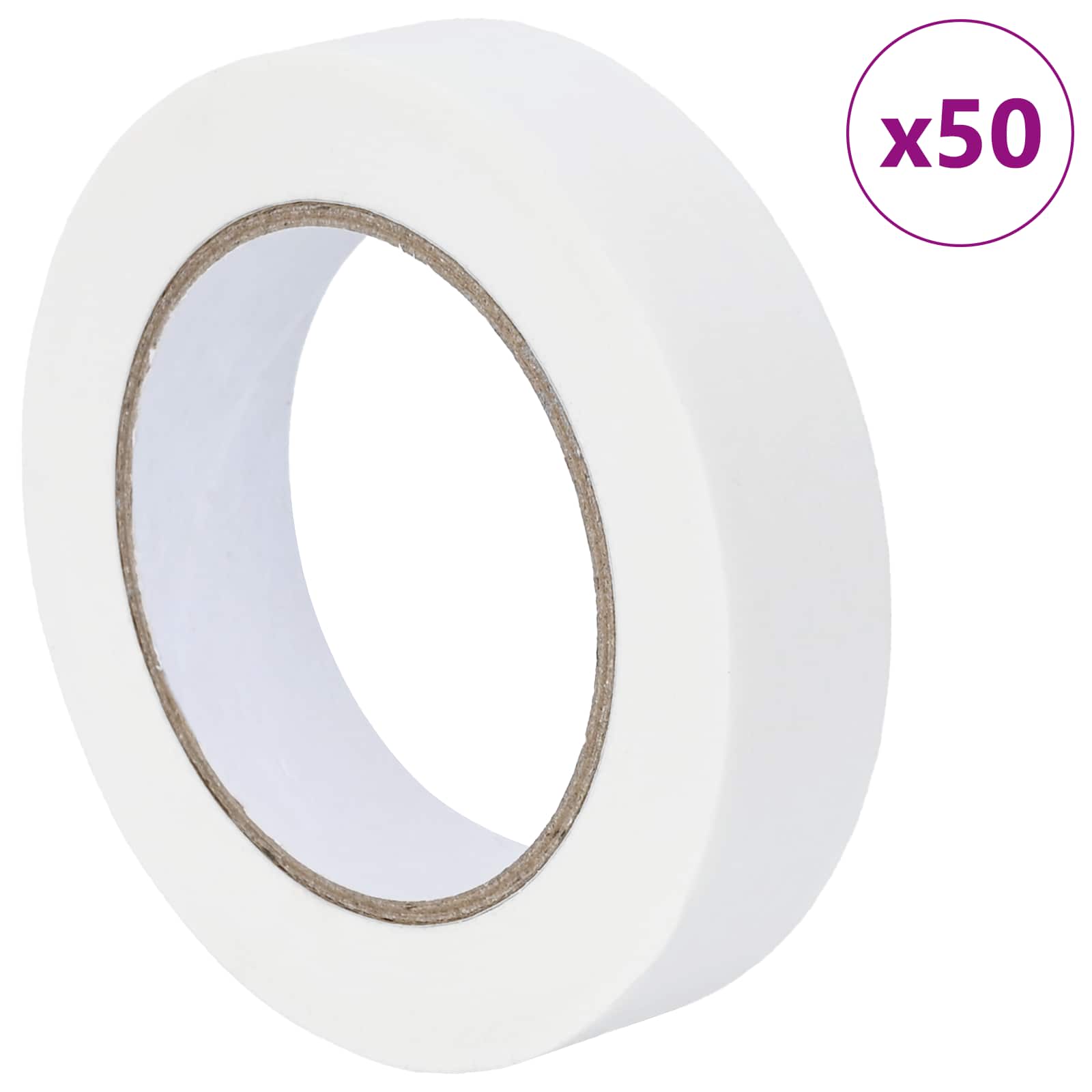 Trake za maskiranje slikara 50 pcs Bijelo 25mm x 50m Papir