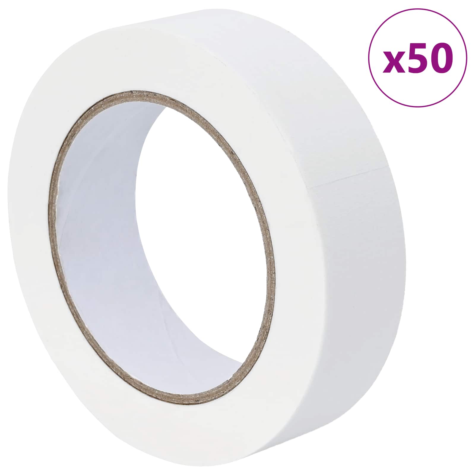 Trake za maskiranje slikara 50 pcs Bijelo 30mm x 50m Papir