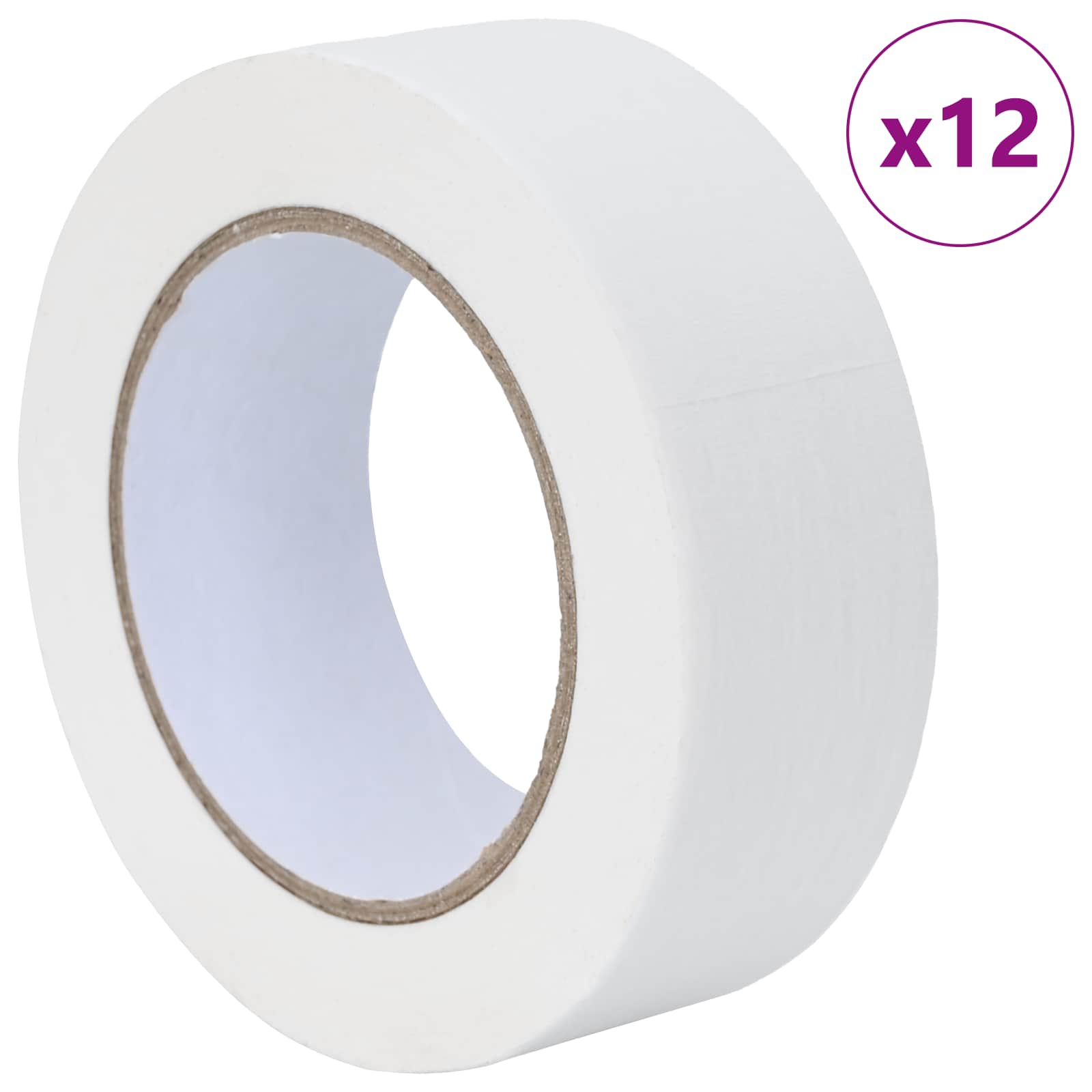 Trake za maskiranje slikara 12 pcs Bijelo 38mm x 50m Papir