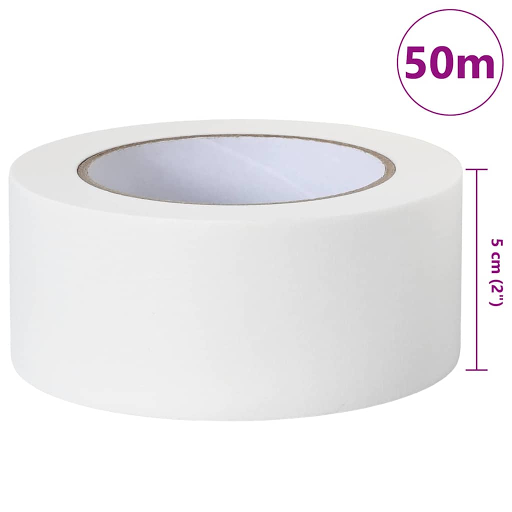 Trake za maskiranje slikara 12 pcs Bijelo 50mm x 50m Papir