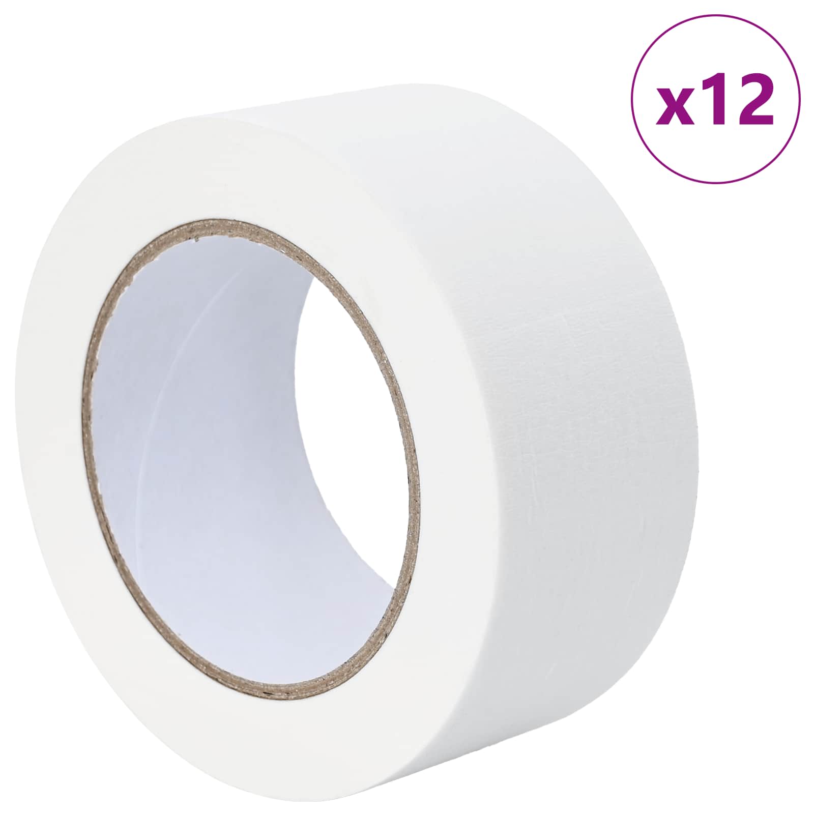 Trake za maskiranje slikara 12 pcs Bijelo 50mm x 50m Papir