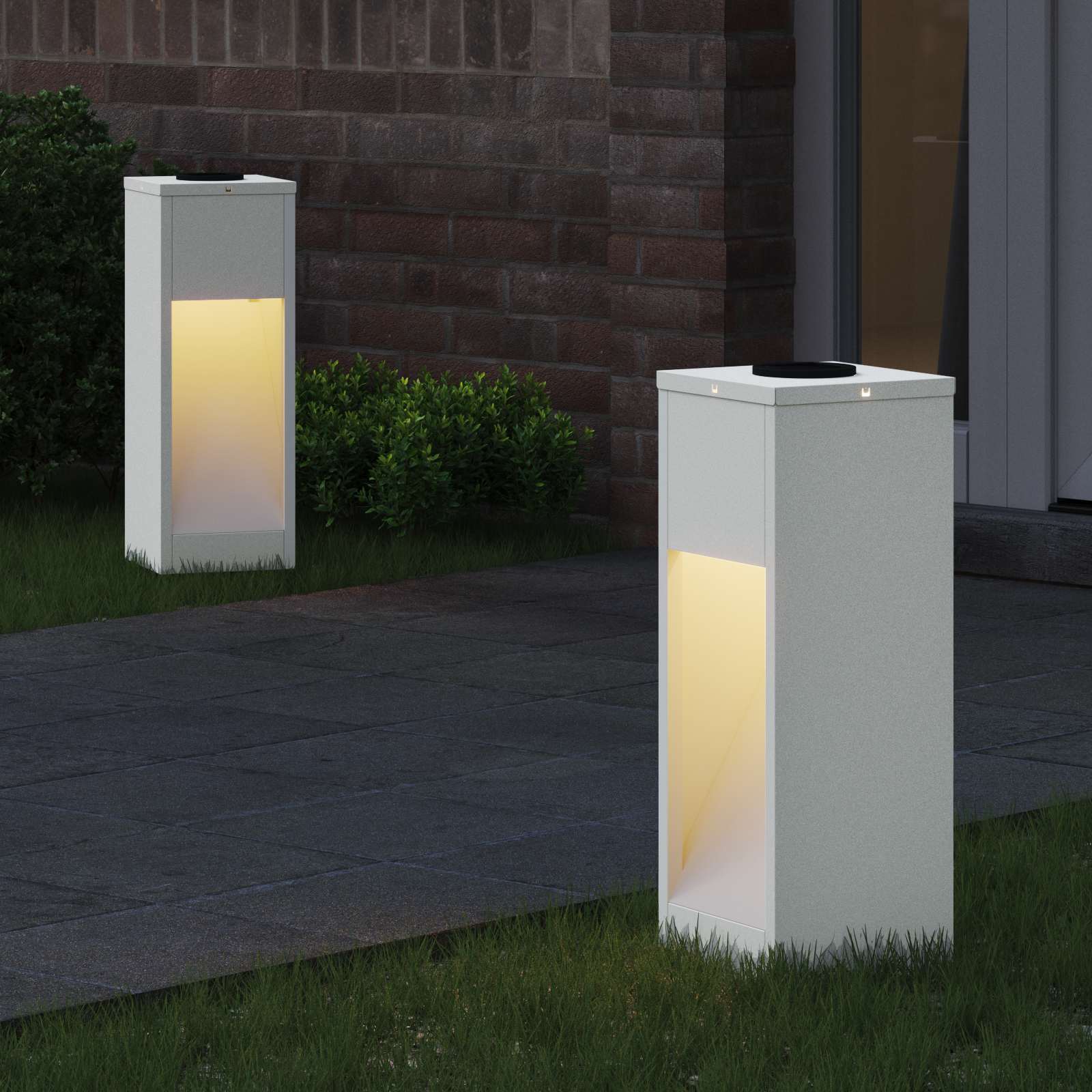 Solarna LED svjetiljka za stazu 2 pcs Bijelo
