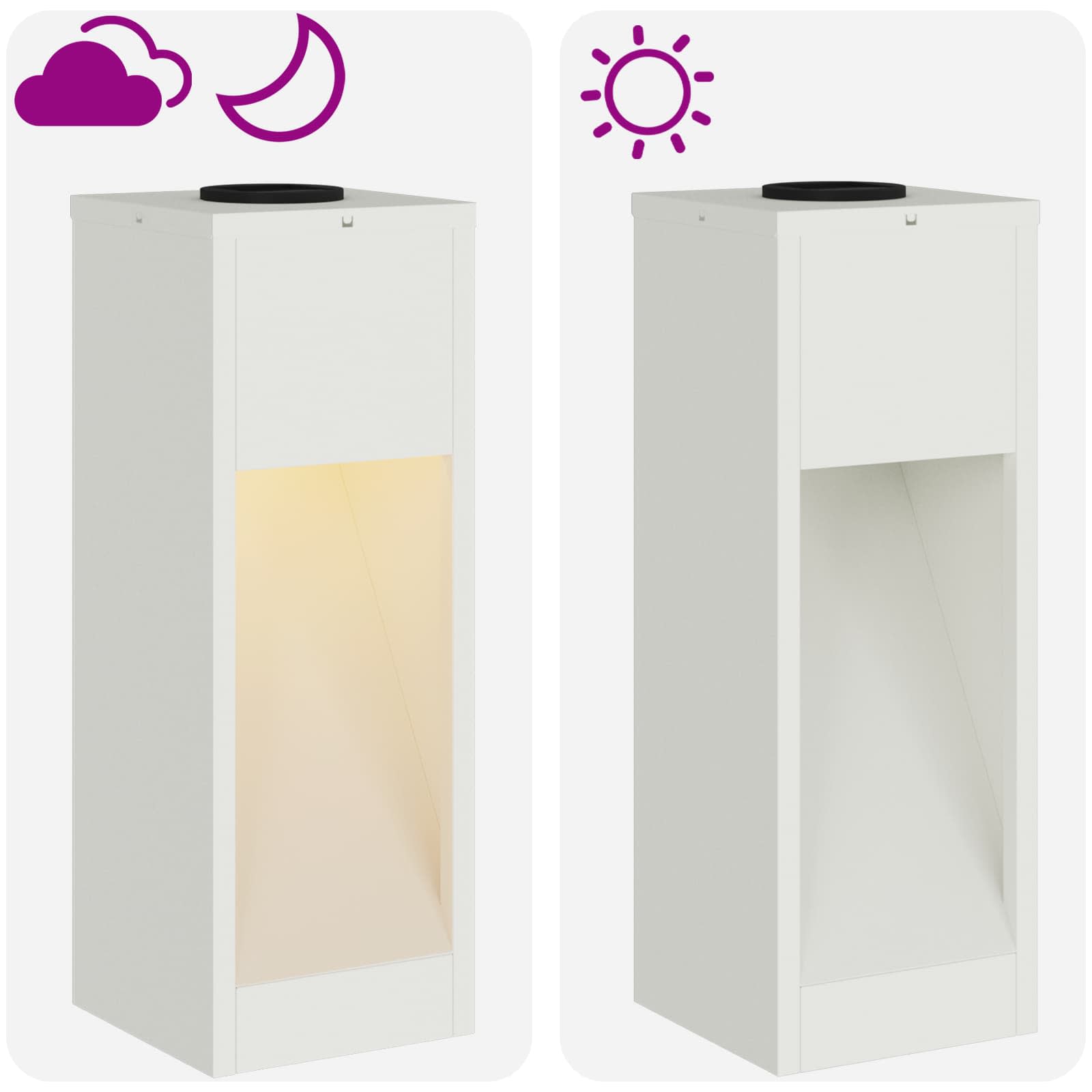 Solarna LED svjetiljka za stazu 2 pcs Bijelo