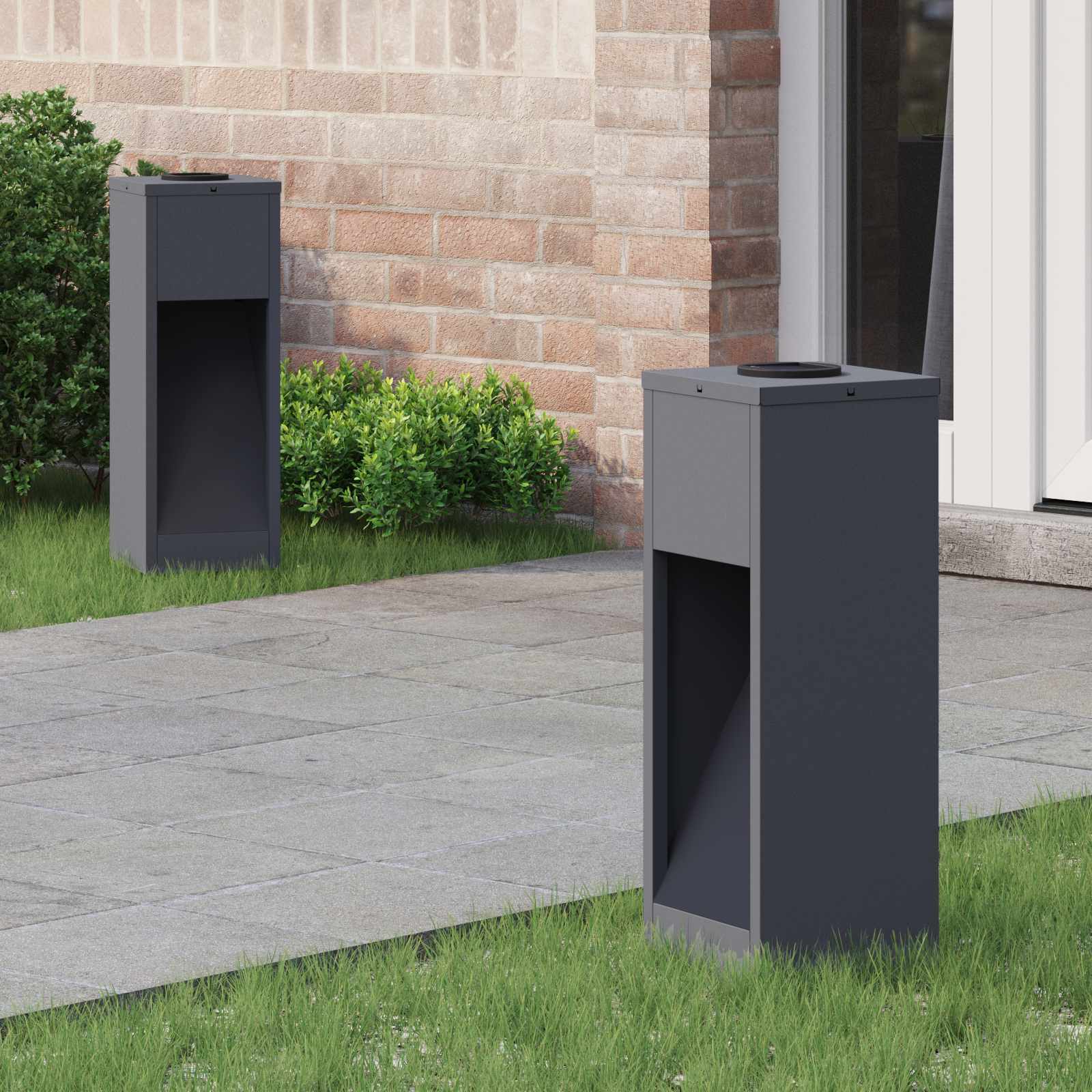 Solarna LED svjetiljka za stazu 2 pcs Antracit