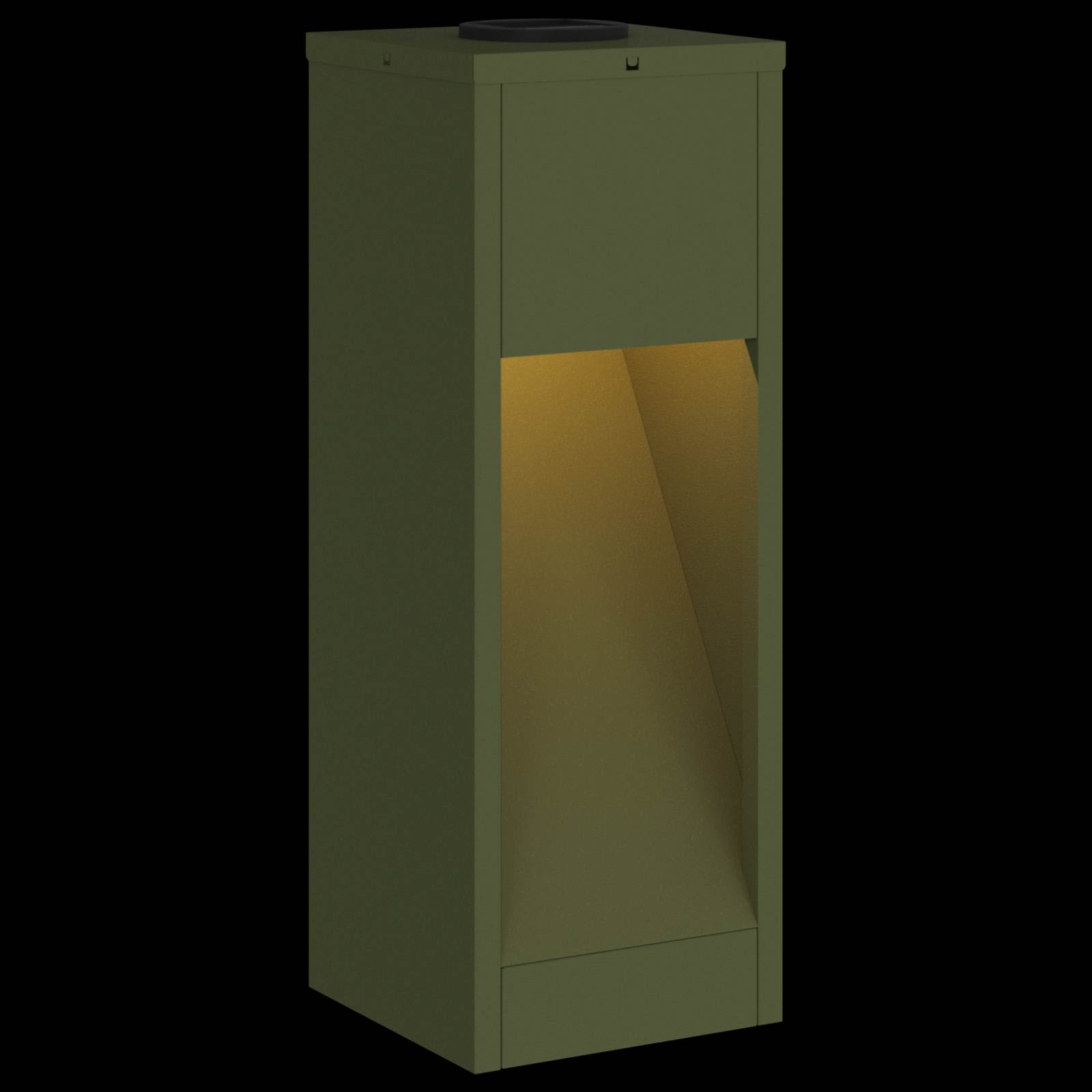 Solarna LED svjetiljka za stazu 2 pcs Maslinasto zelena
