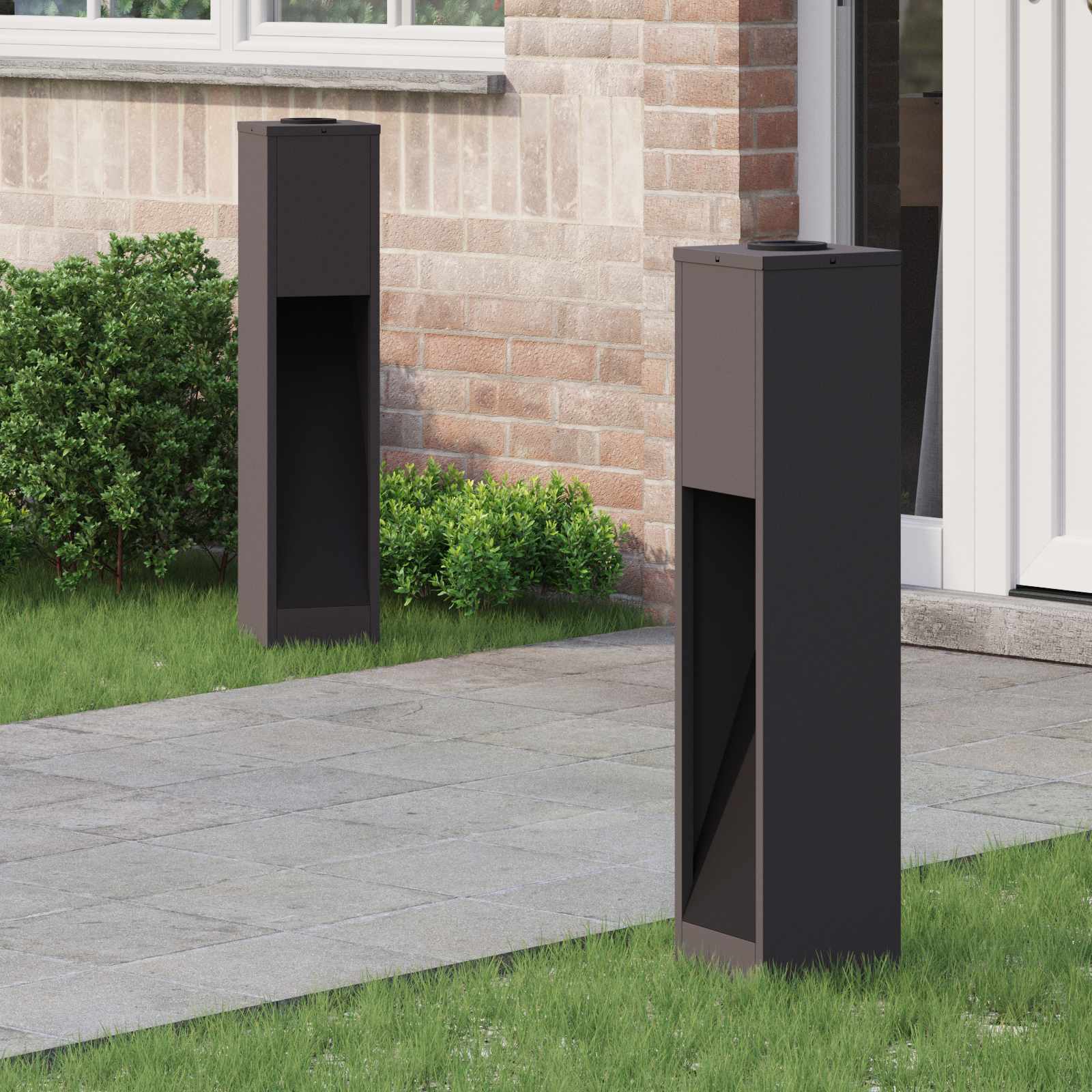 Solarna LED svjetiljka za stazu 2 pcs Crna