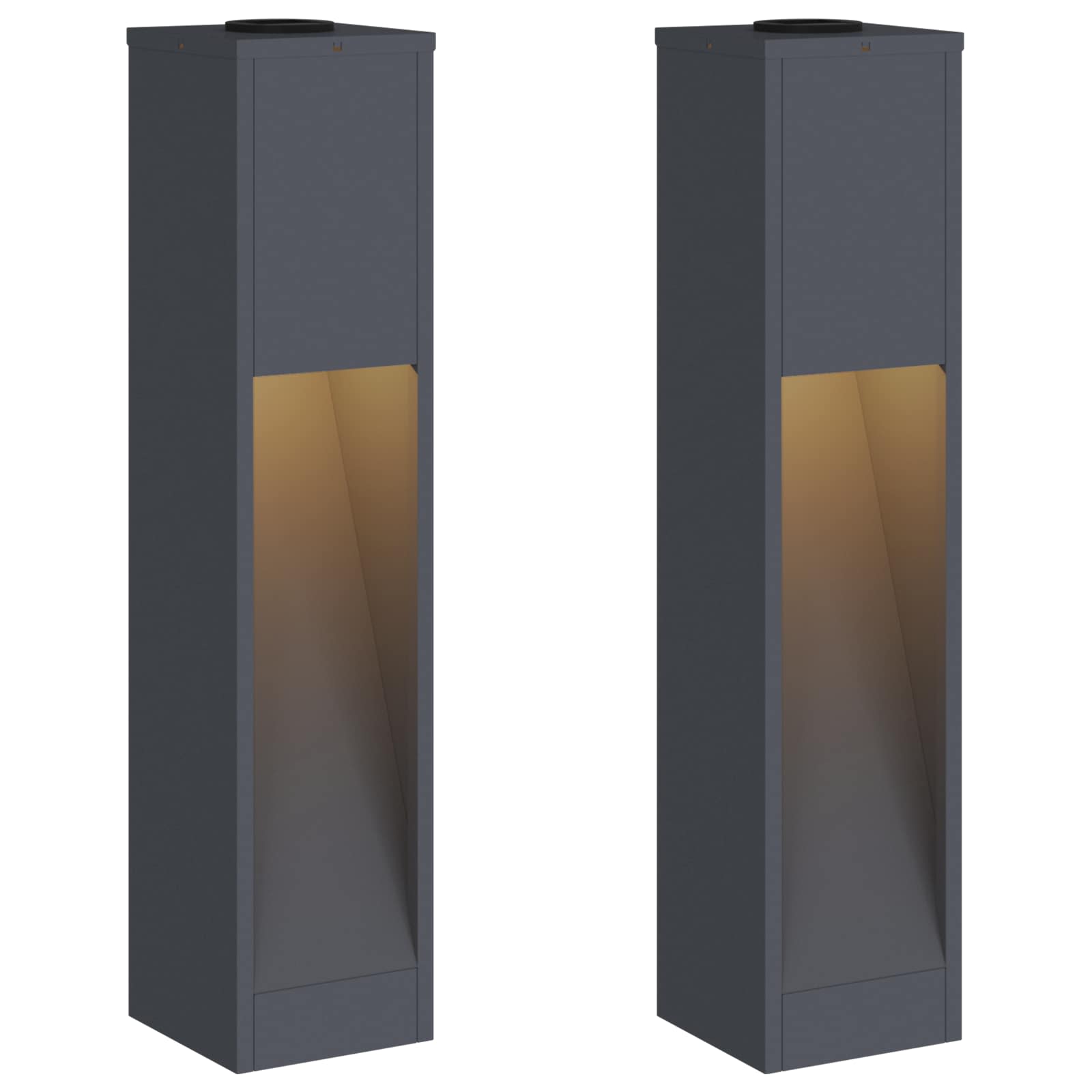 Solarna LED svjetiljka za stazu 2 pcs Antracit
