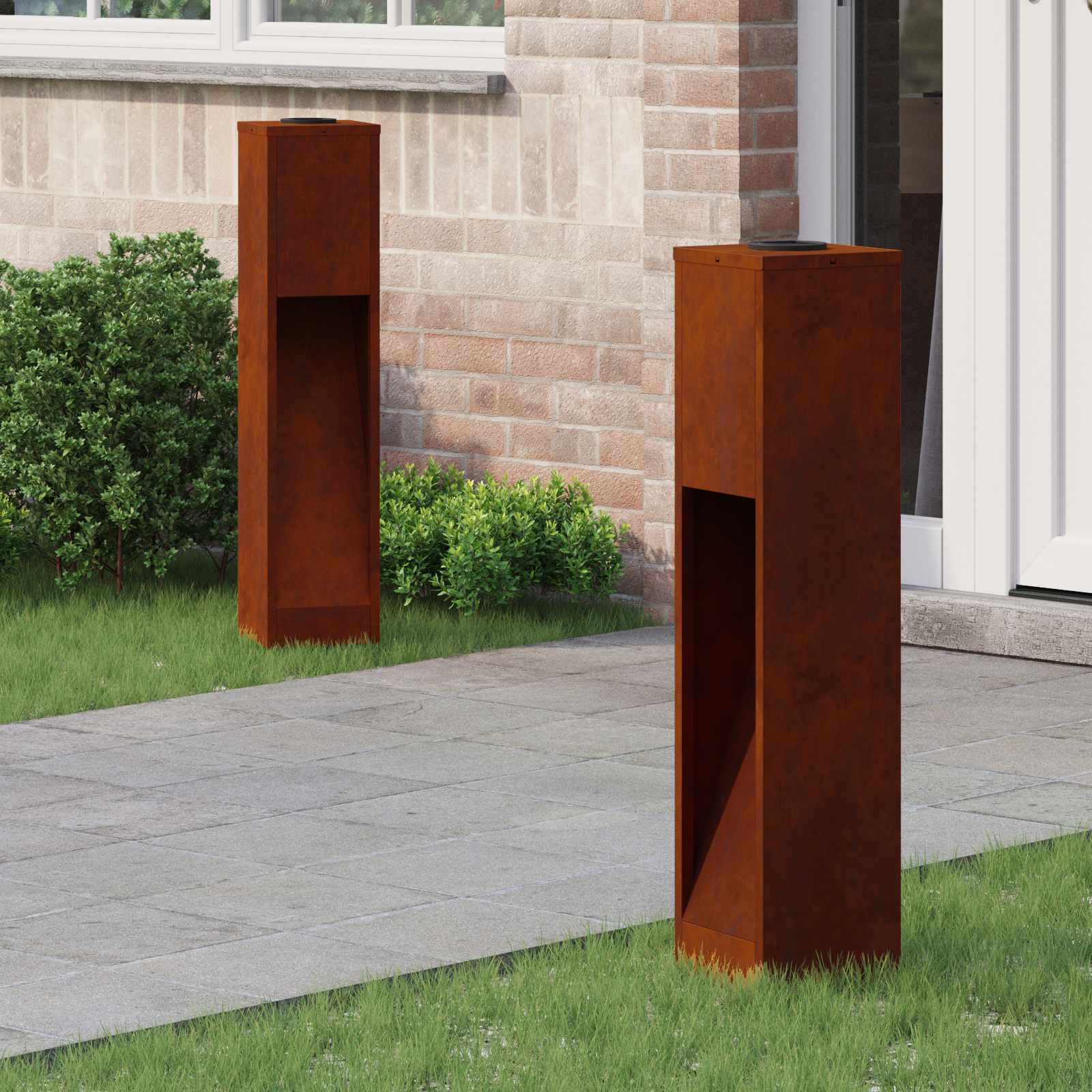 Solarna LED svjetiljka za stazu 2 pcs Bronzana