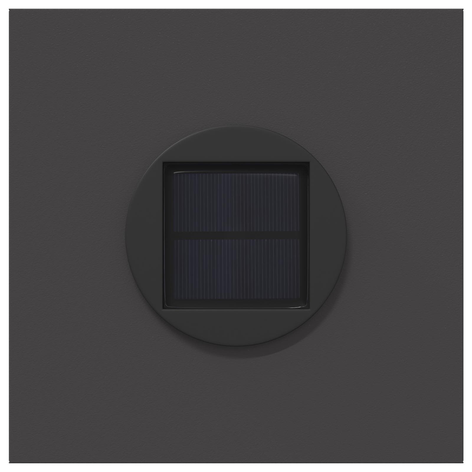 Solarna LED svjetlost za stazu 2 pcs Crna Hladno valjana čelika
