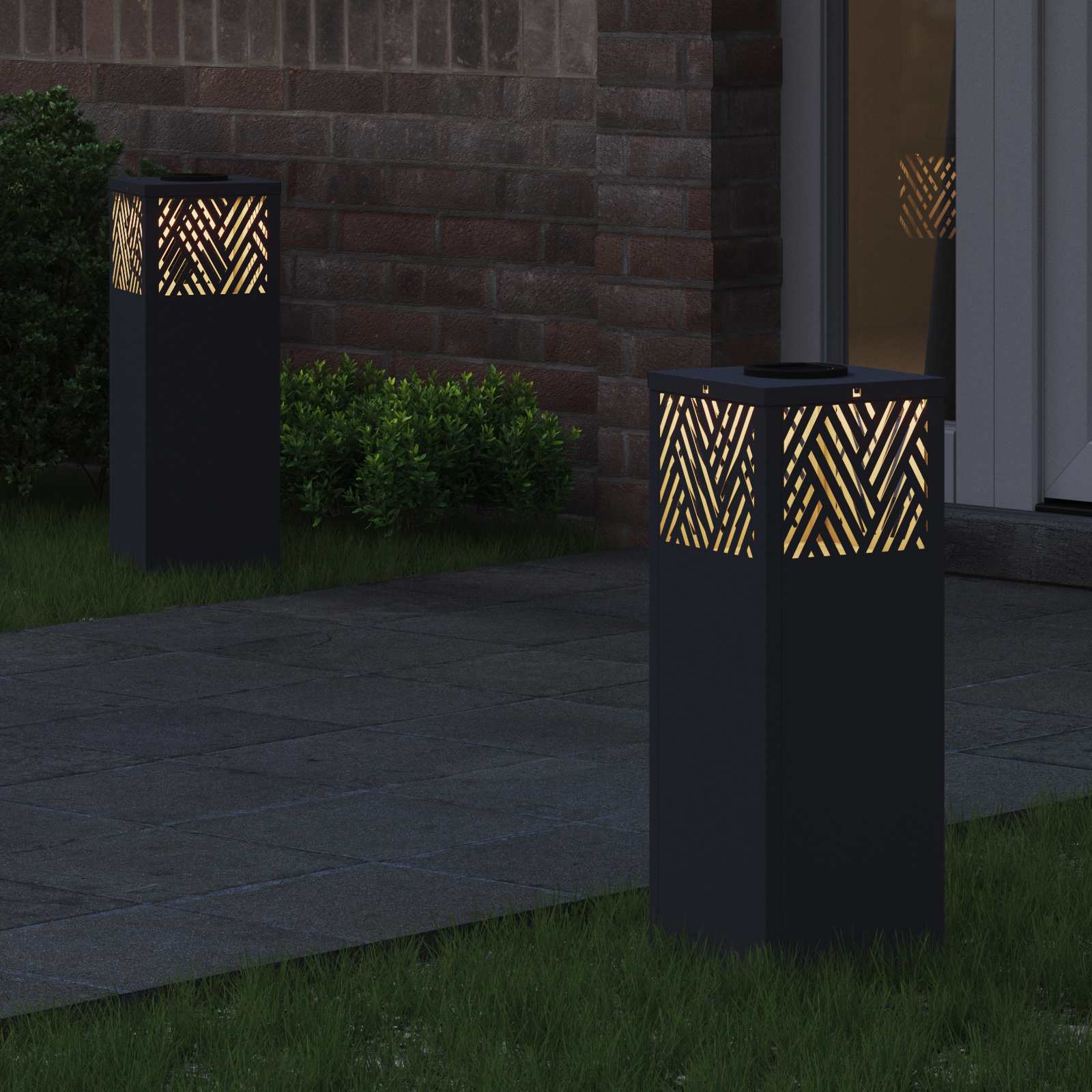 Solarna LED svjetlost za stazu 2 pcs Antracit