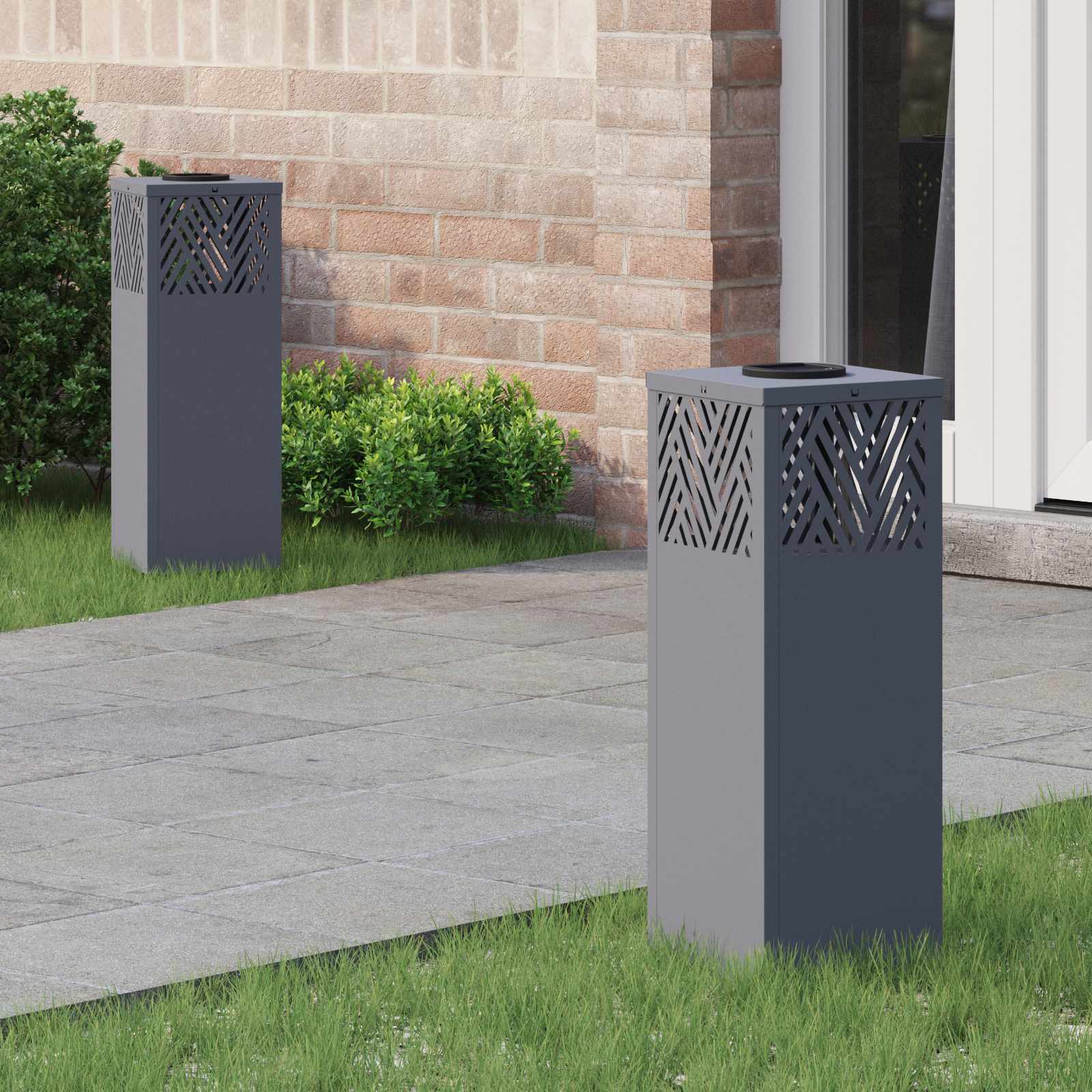 Solarna LED svjetlost za stazu 2 pcs Antracit
