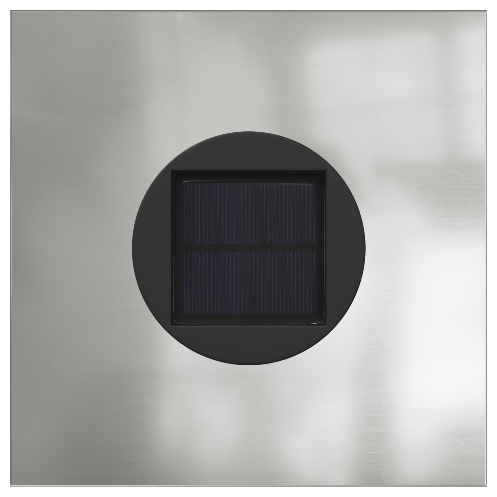 Solarna LED svjetlost za stazu 2 pcs Srebrno Galvanizirano